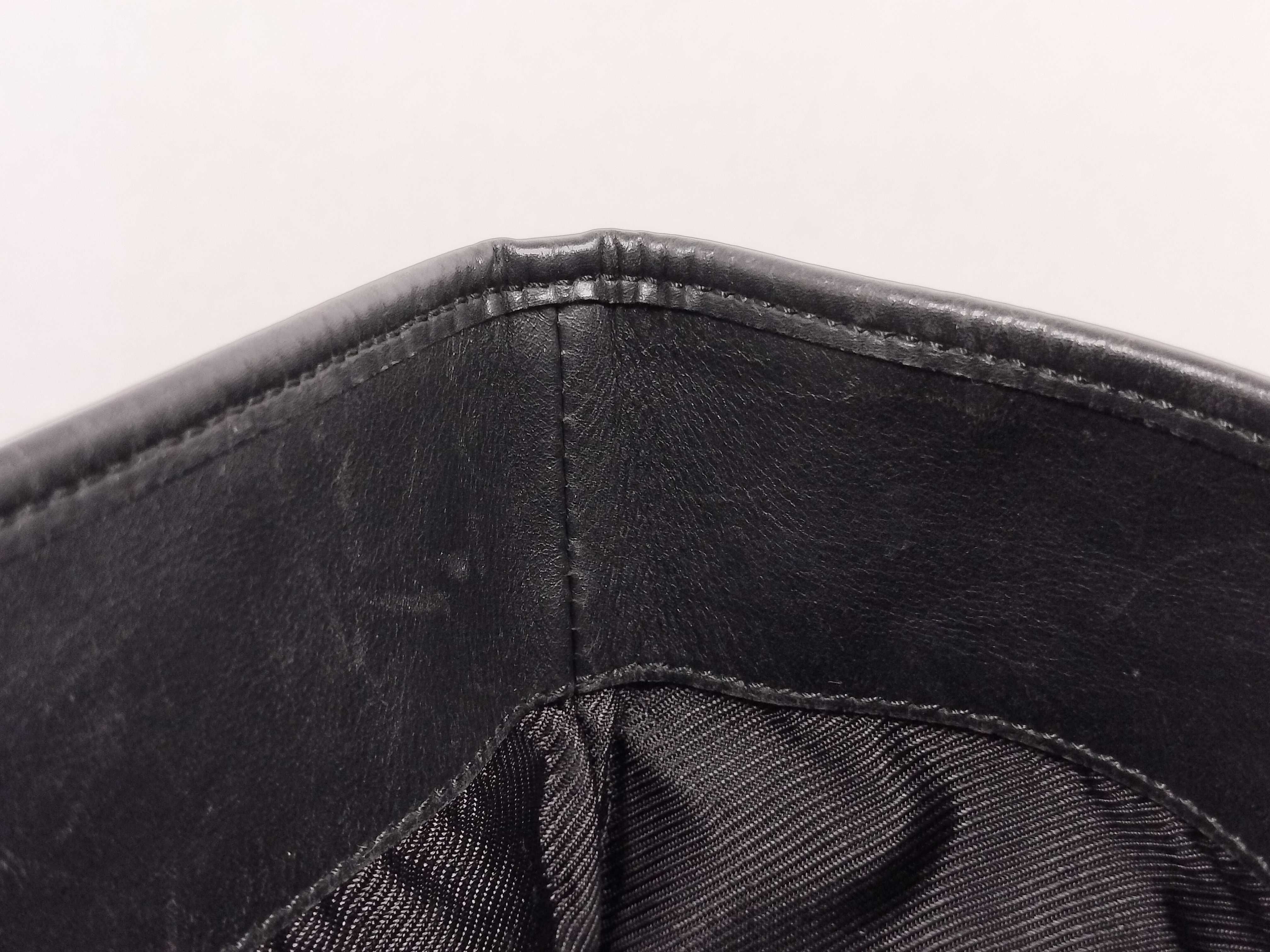002 1097 GG Canvas Tote Bag Leather Black — view 8
