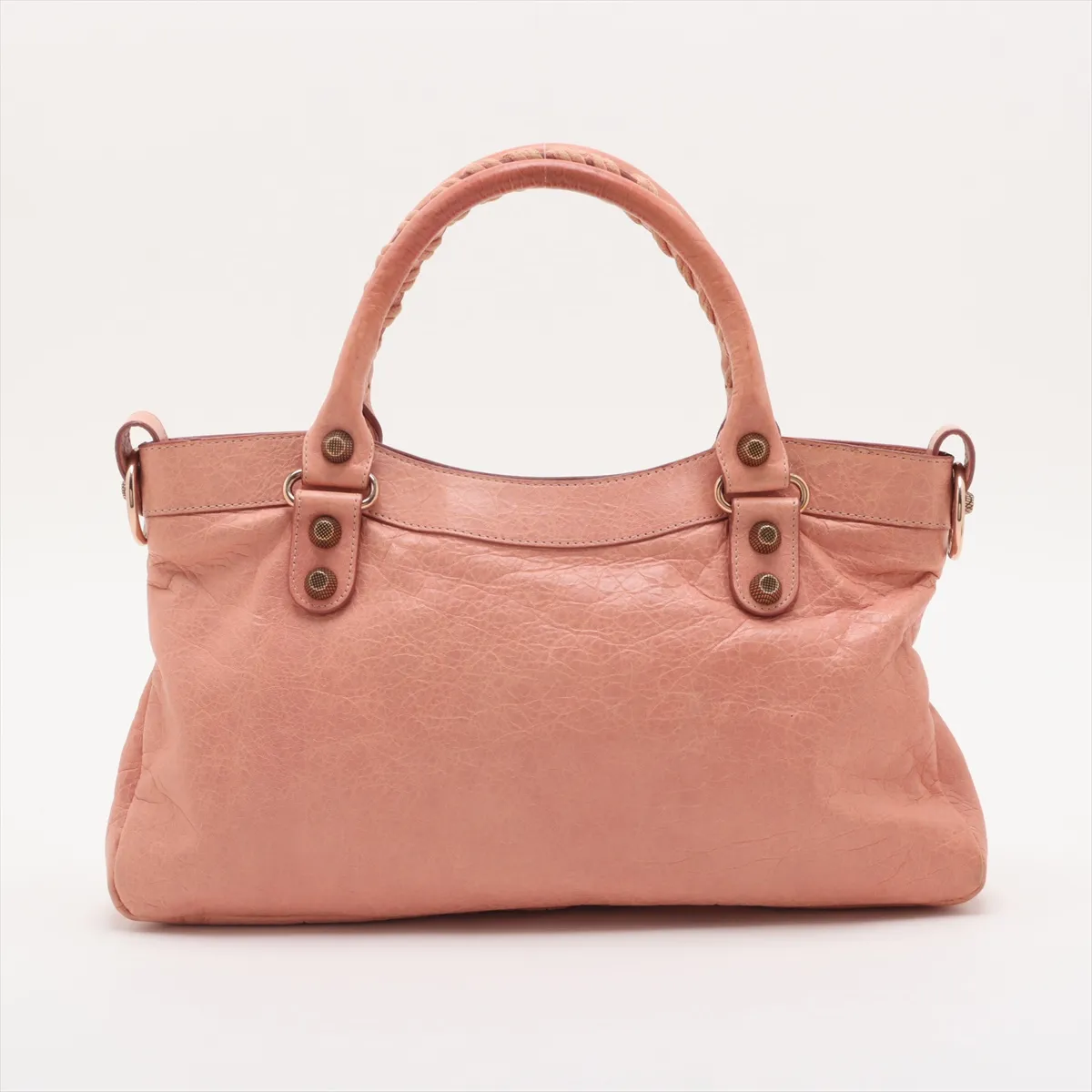 The First Leather 2WAY Handbag Pink 240577 with Mirror — view 2