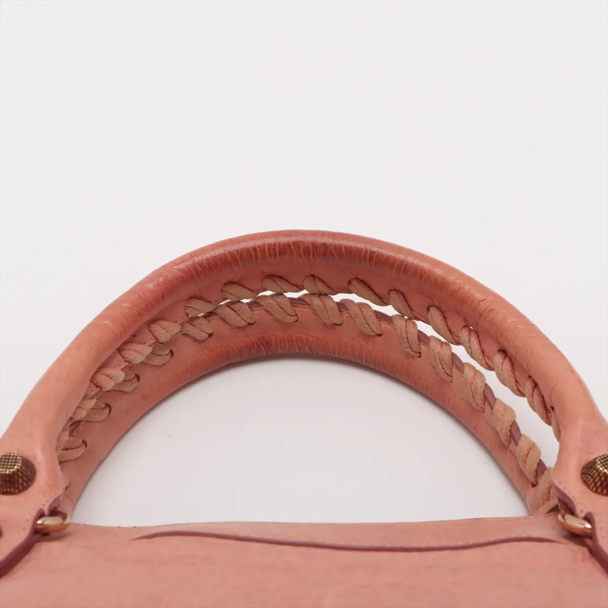 The First Leather 2WAY Handbag Pink 240577 with Mirror — view 6
