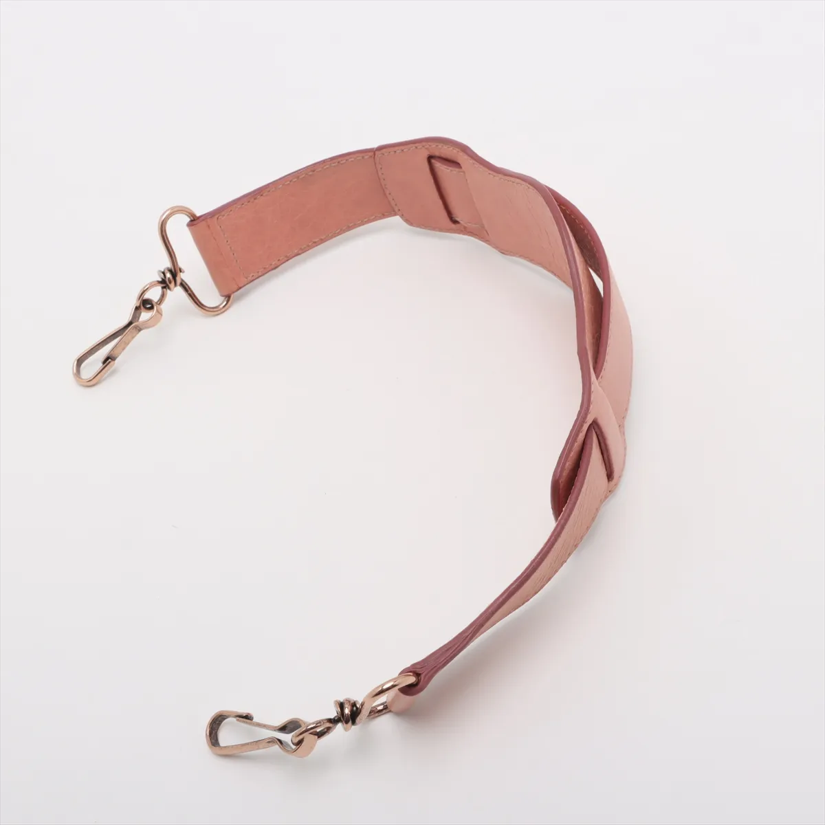 The First Leather 2WAY Handbag Pink 240577 with Mirror — view 7