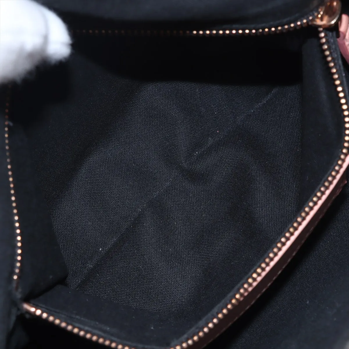 The First Leather 2WAY Handbag Pink 240577 with Mirror — view 9