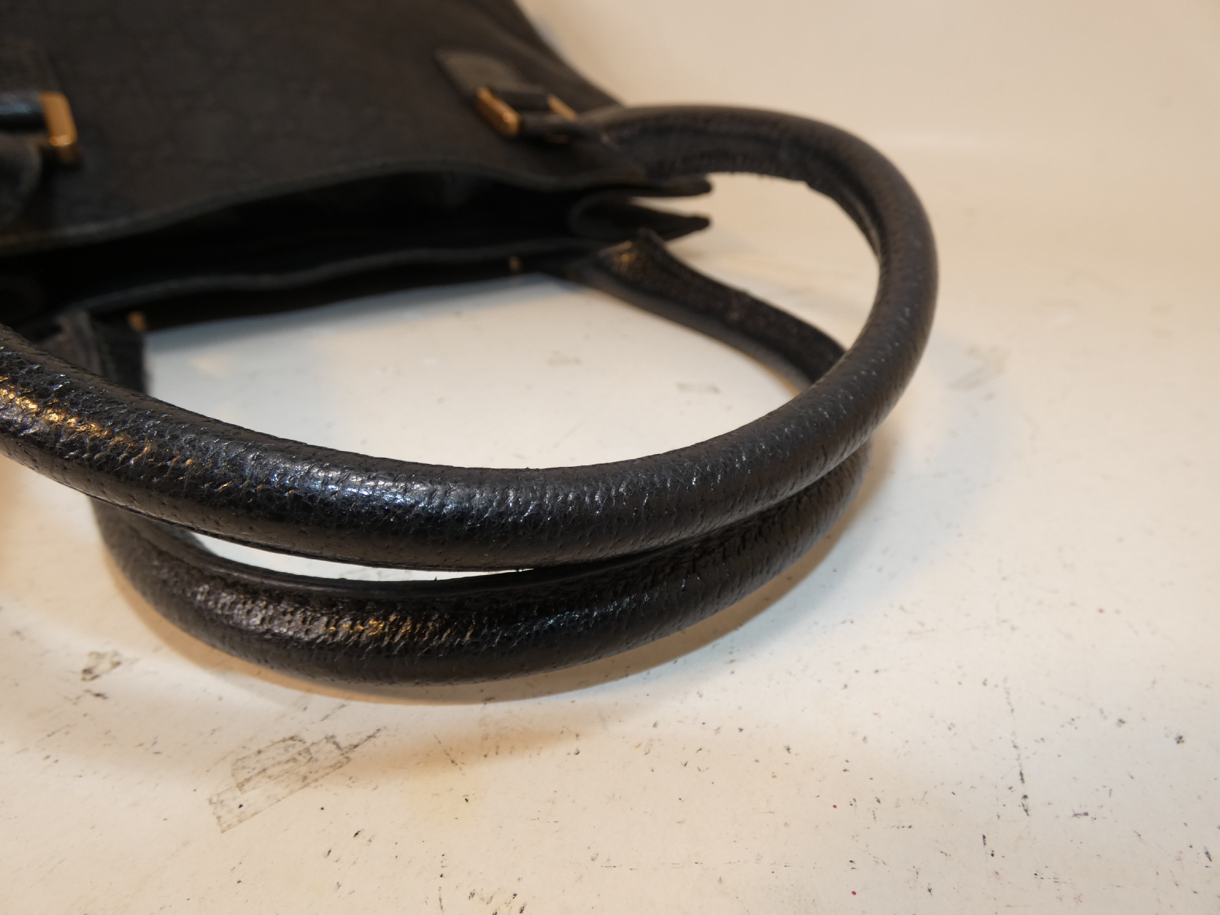 Studded GG Canvas Black Hand Tote Bag — view 4