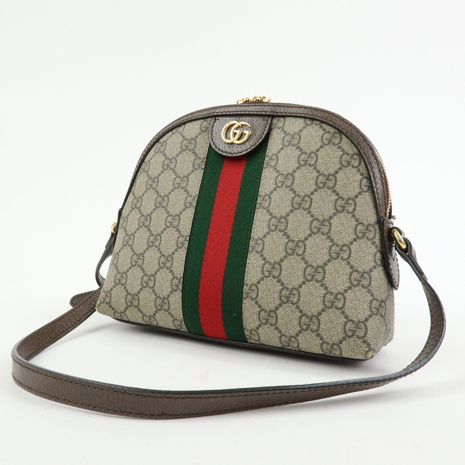 GG Supreme Small Ophidia Dome Shoulder Bag — view 3