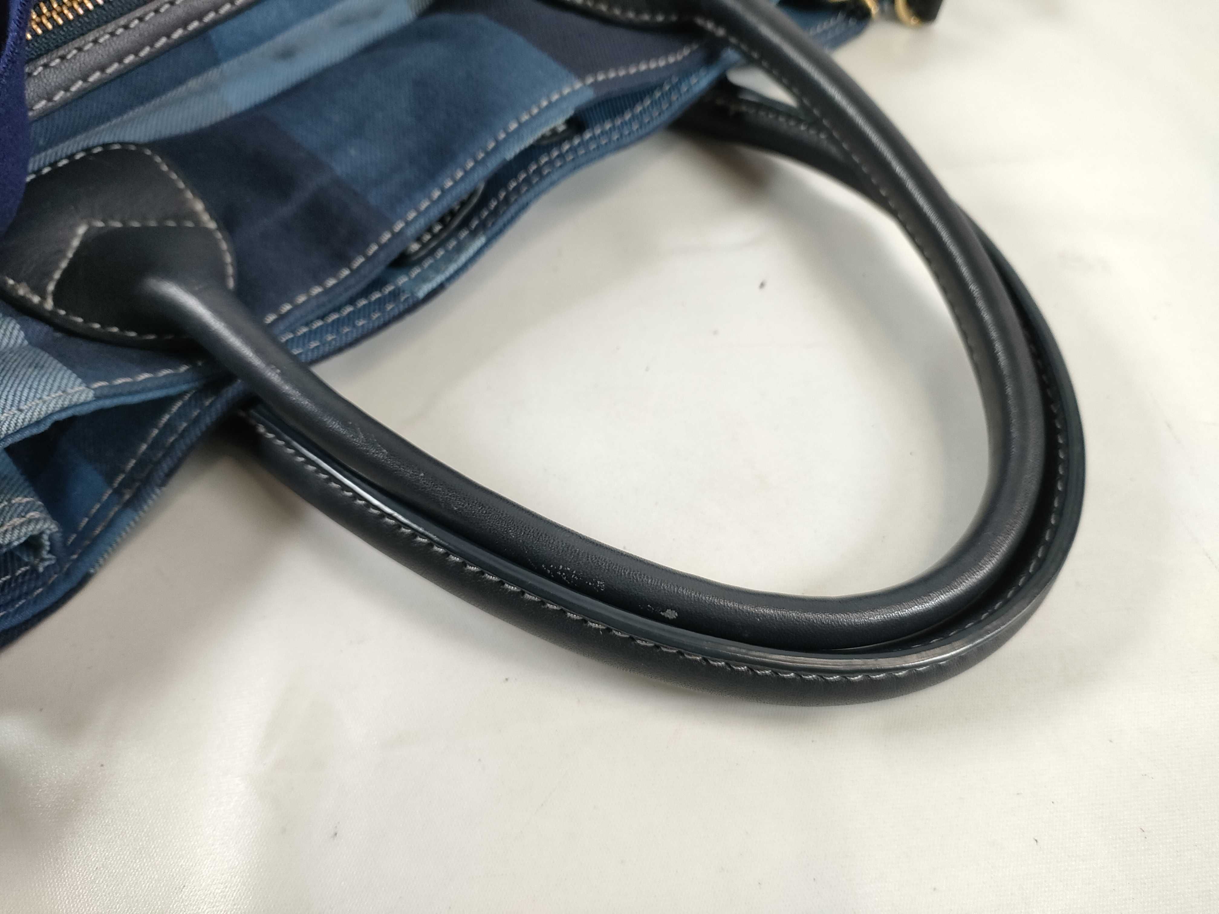 Blue Label Denim Nova Check 2-Way Shoulder Bag with Strap (Handbag) — view 3