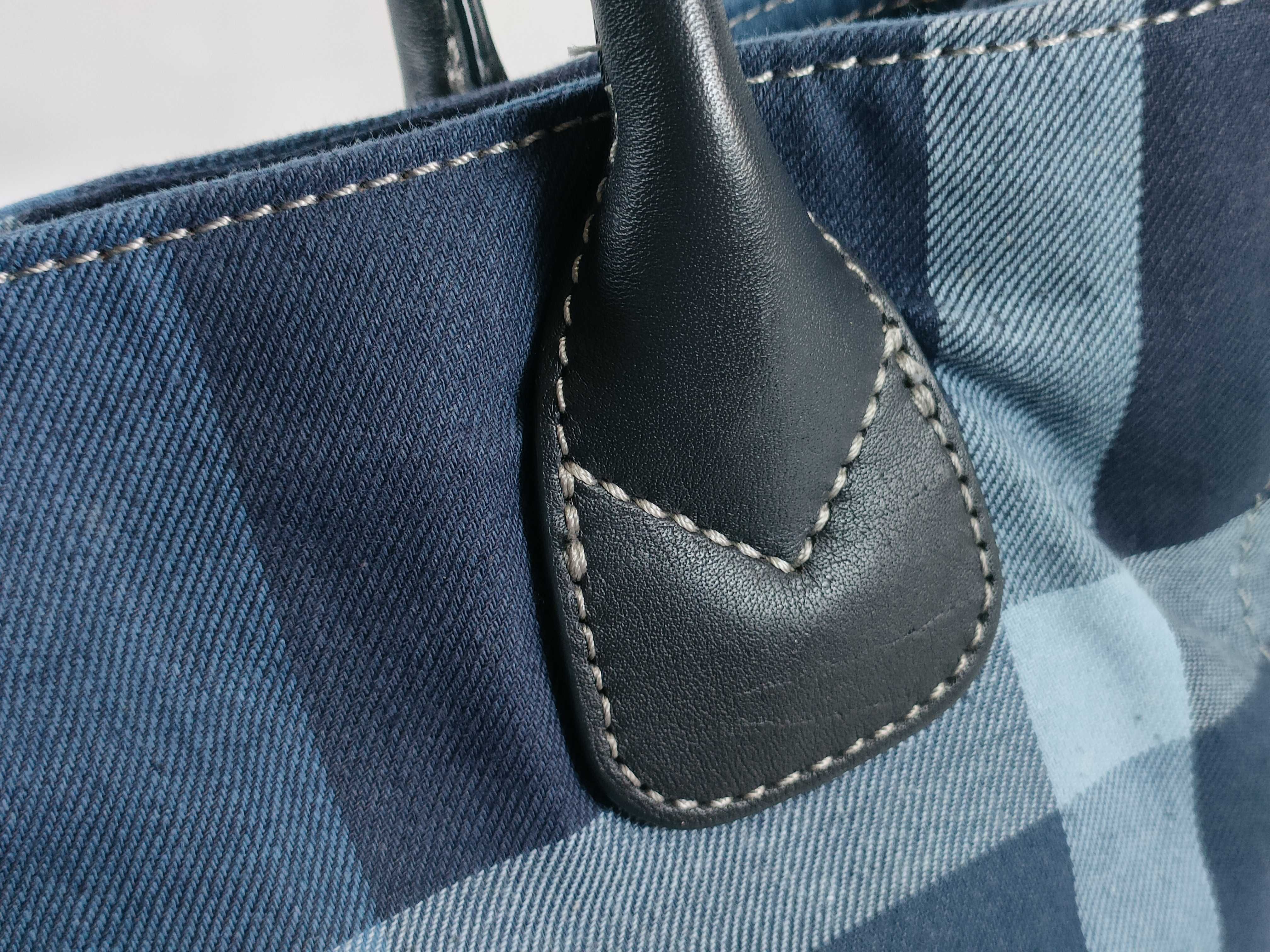 Blue Label Denim Nova Check 2-Way Shoulder Bag with Strap (Handbag) — view 5