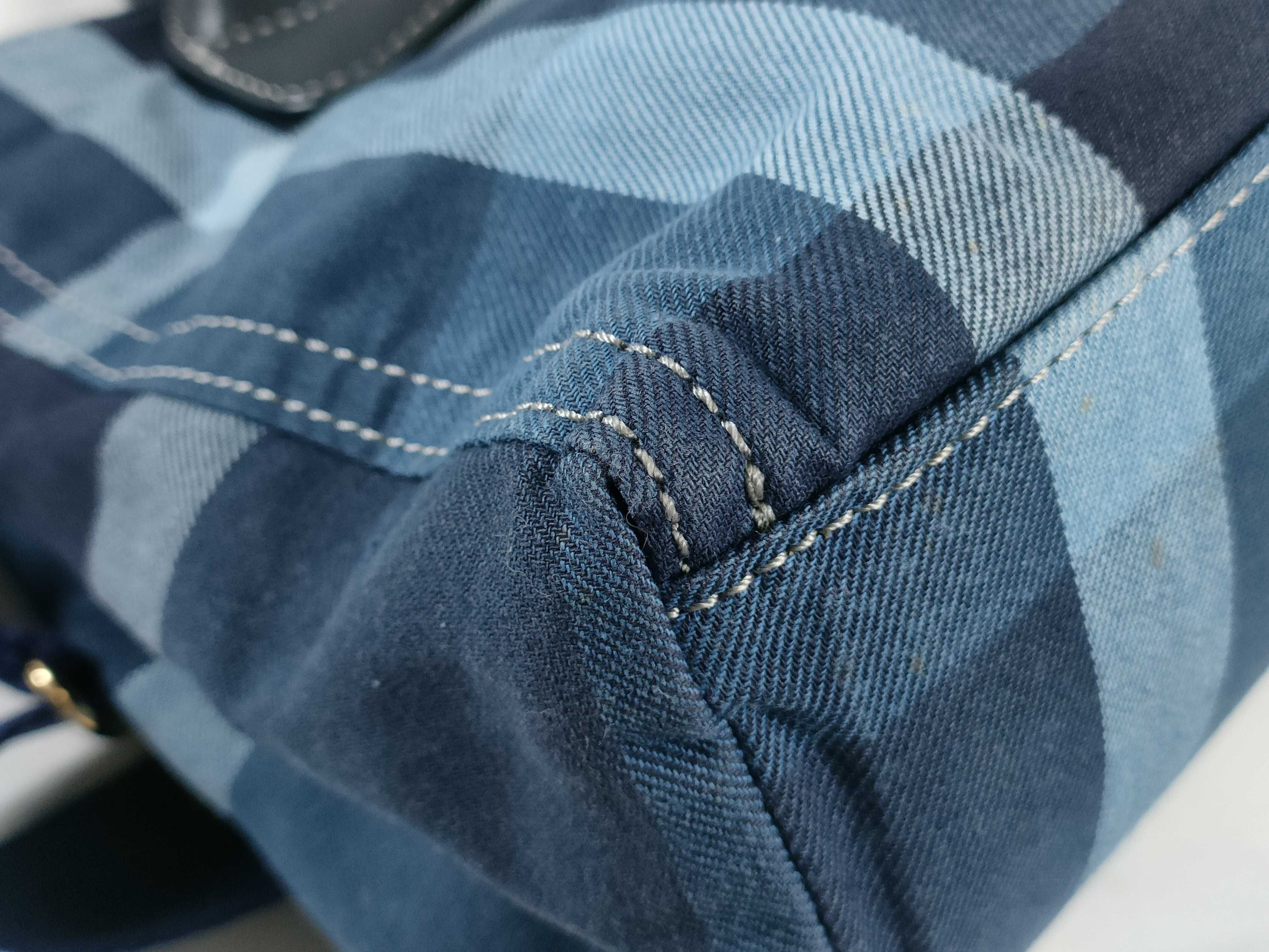 Blue Label Denim Nova Check 2-Way Shoulder Bag with Strap (Handbag) — view 6