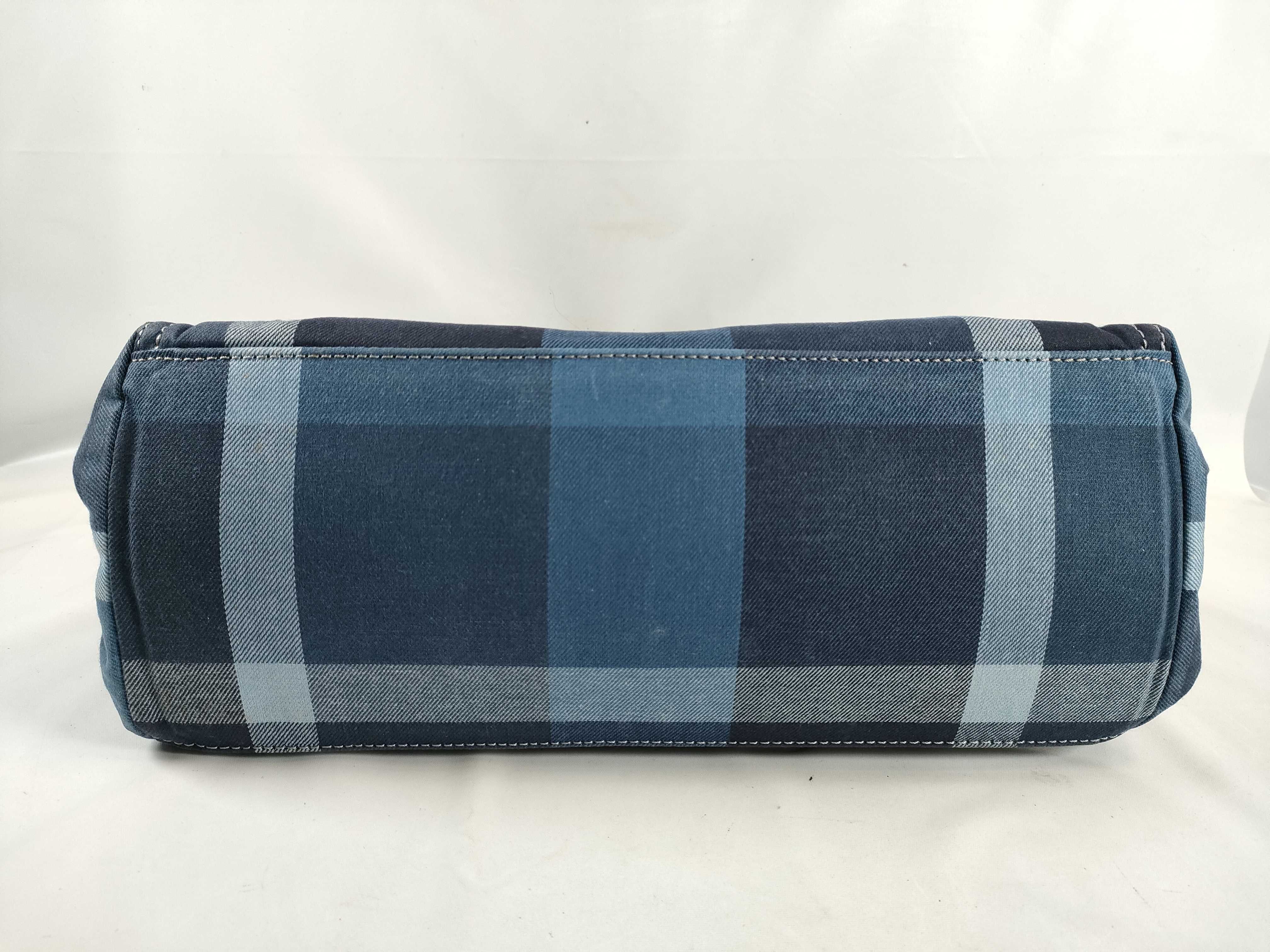 Blue Label Denim Nova Check 2-Way Shoulder Bag with Strap (Handbag) — view 7
