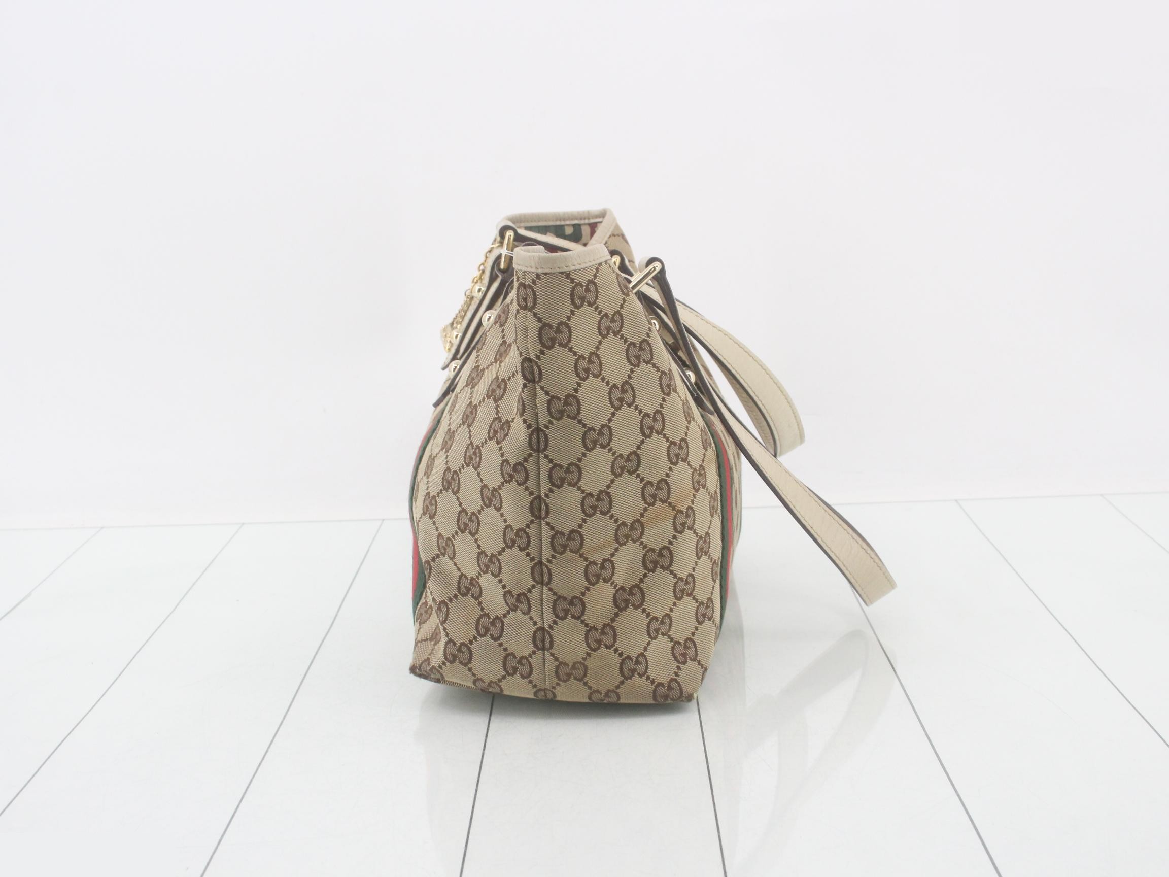 Tote bag, GG canvas/Sherry line canvas, 137396 — view 3