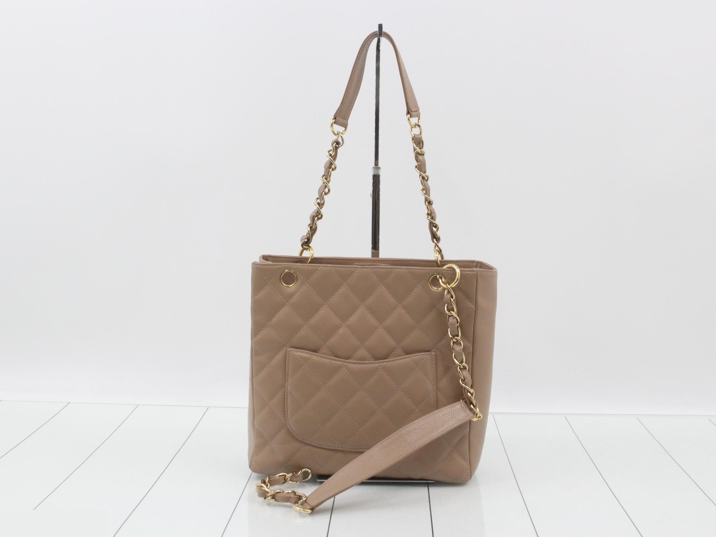 PST Caviar Skin Chain Tote Bag — view 2