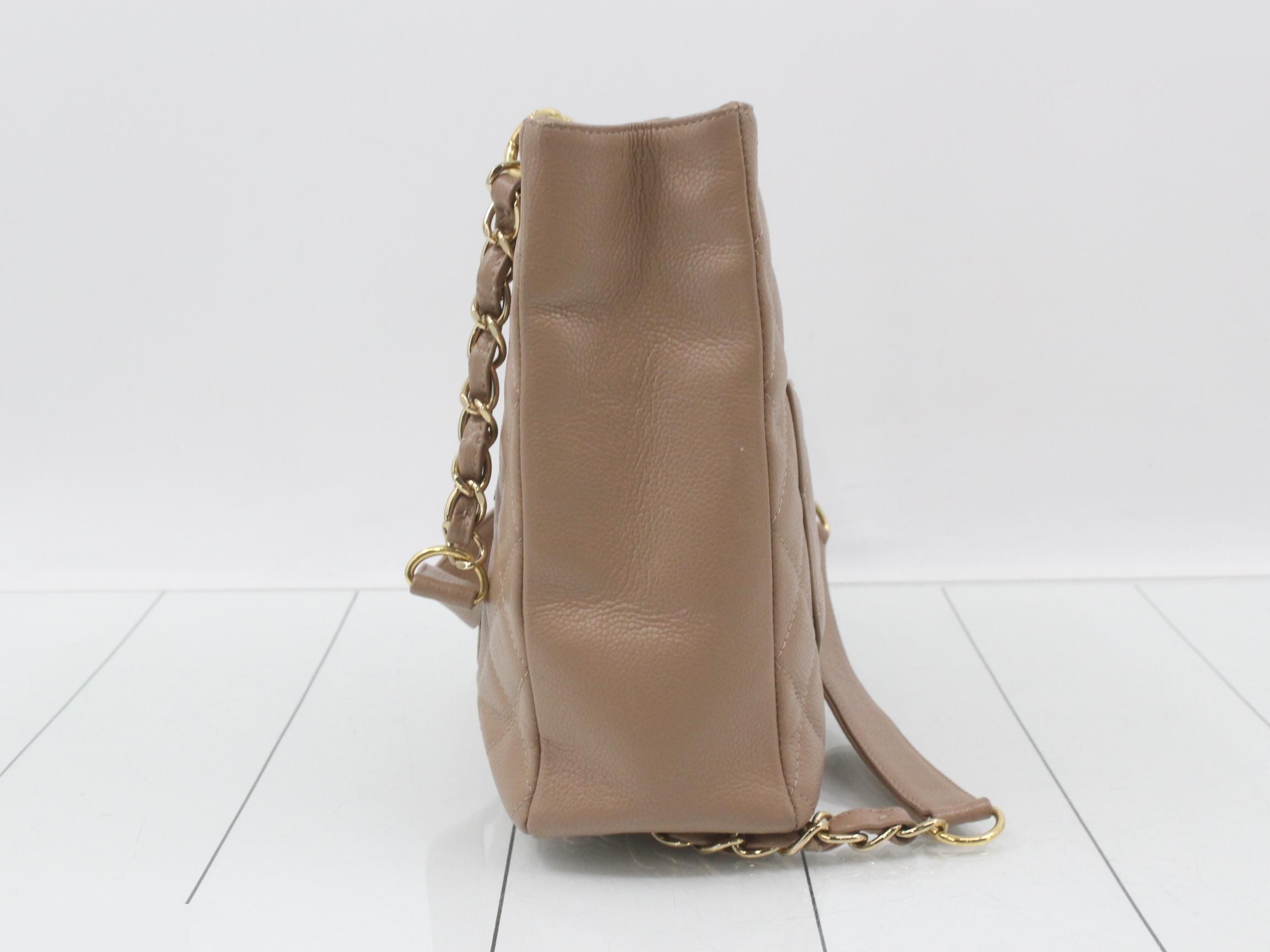 PST Caviar Skin Chain Tote Bag — view 3