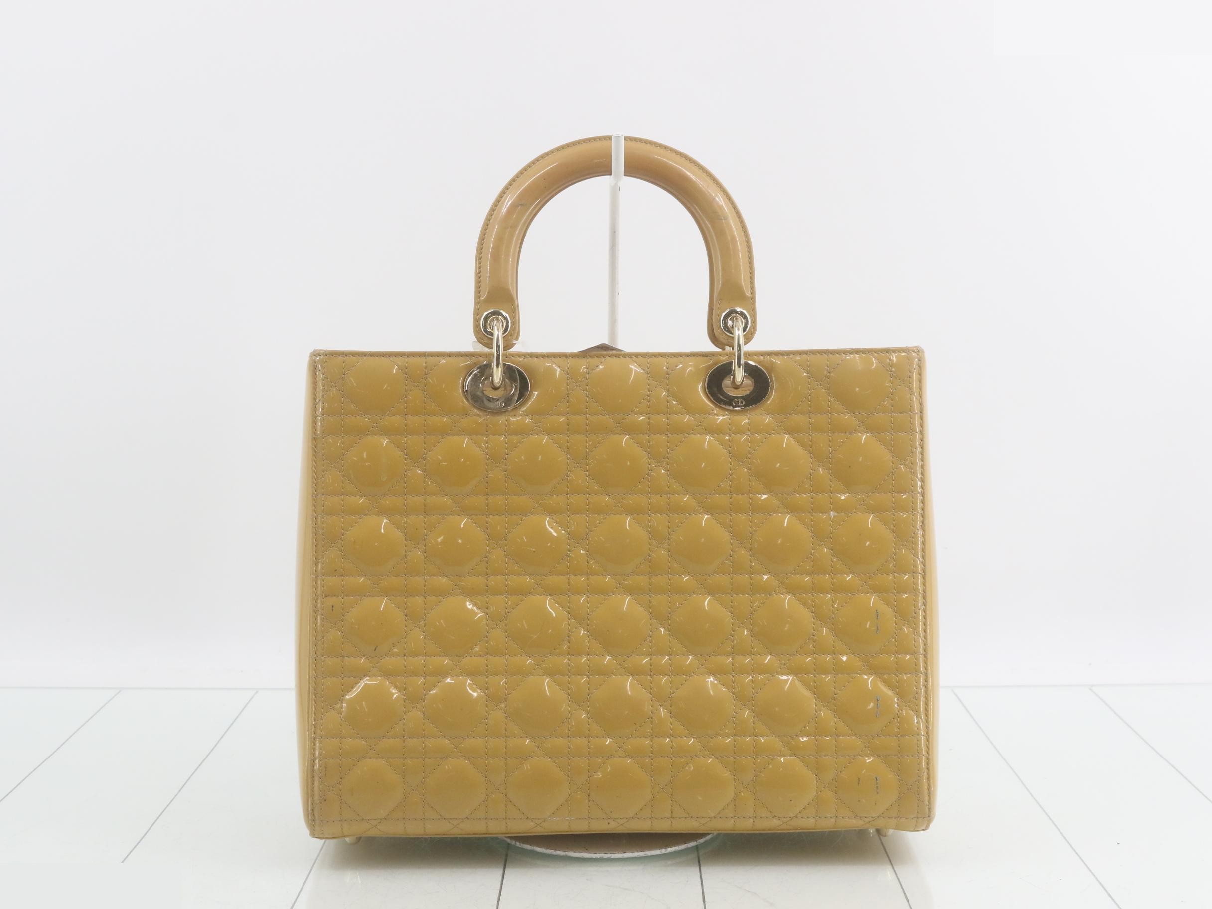 Lady Dior Cannage Enamel Handbag — view 2