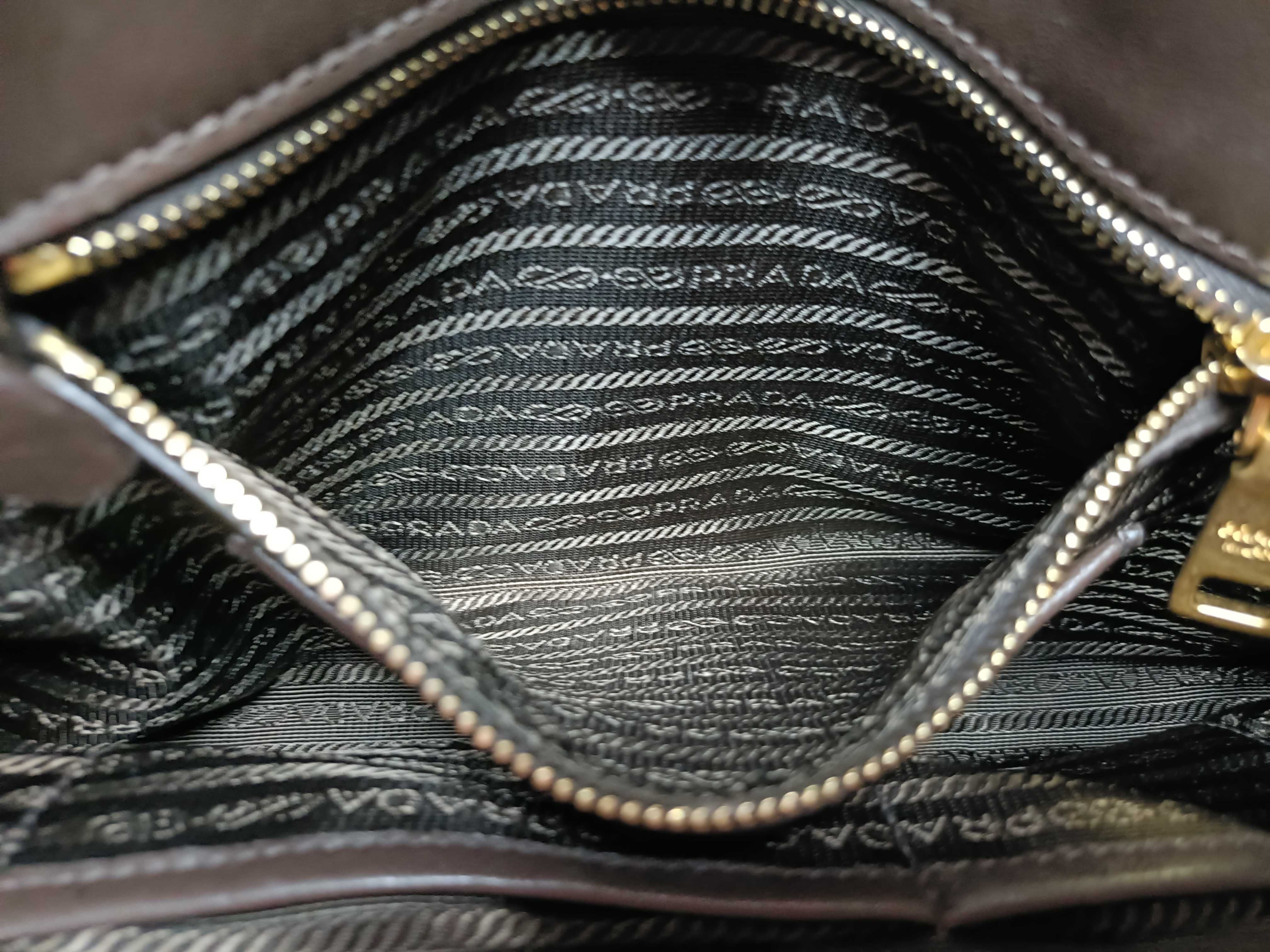 Nylon Handbag, Khaki/Green — view 12