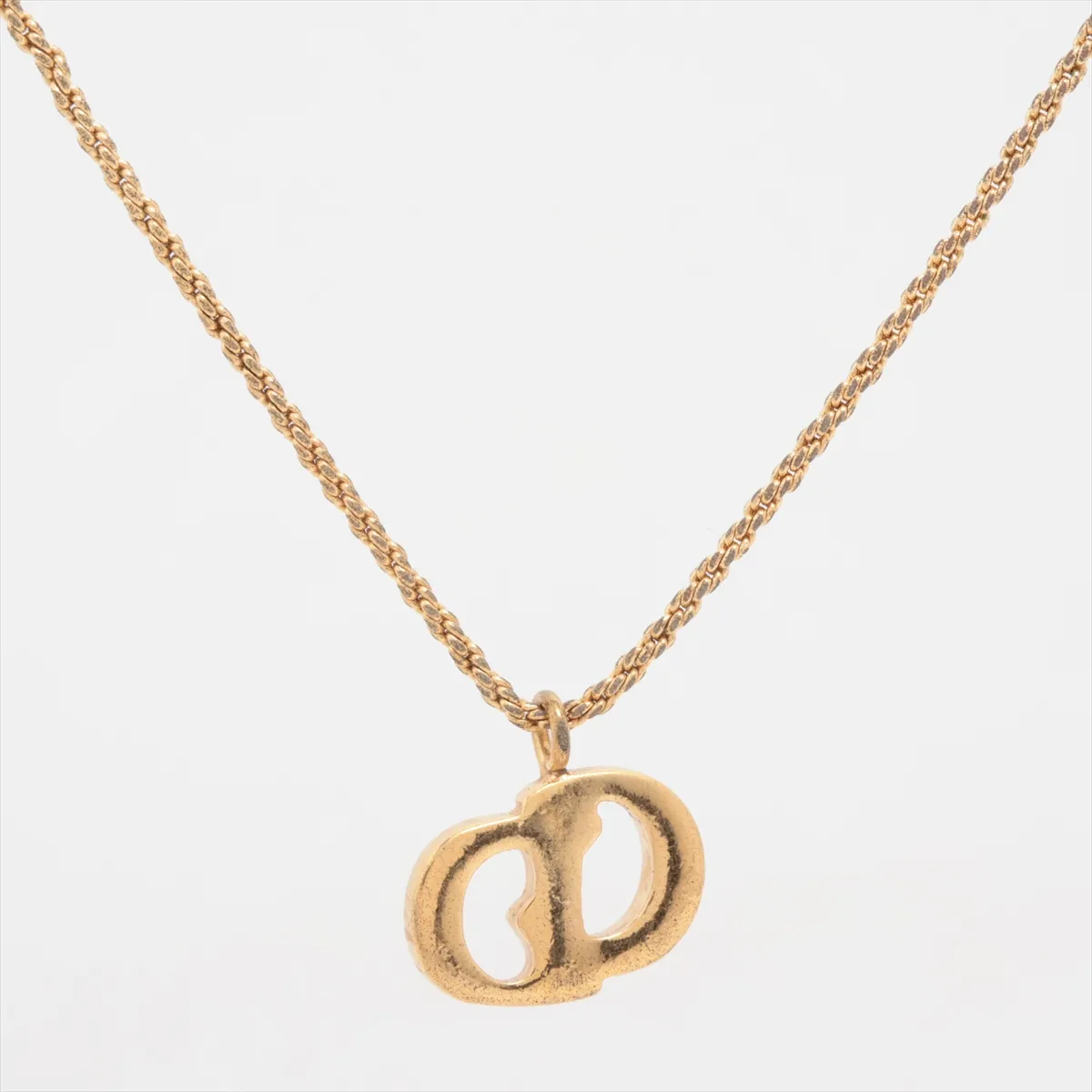 CD Logo Necklace GP Gold — view 2