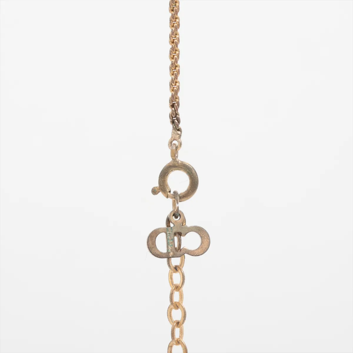 CD Logo Necklace GP Gold — view 3