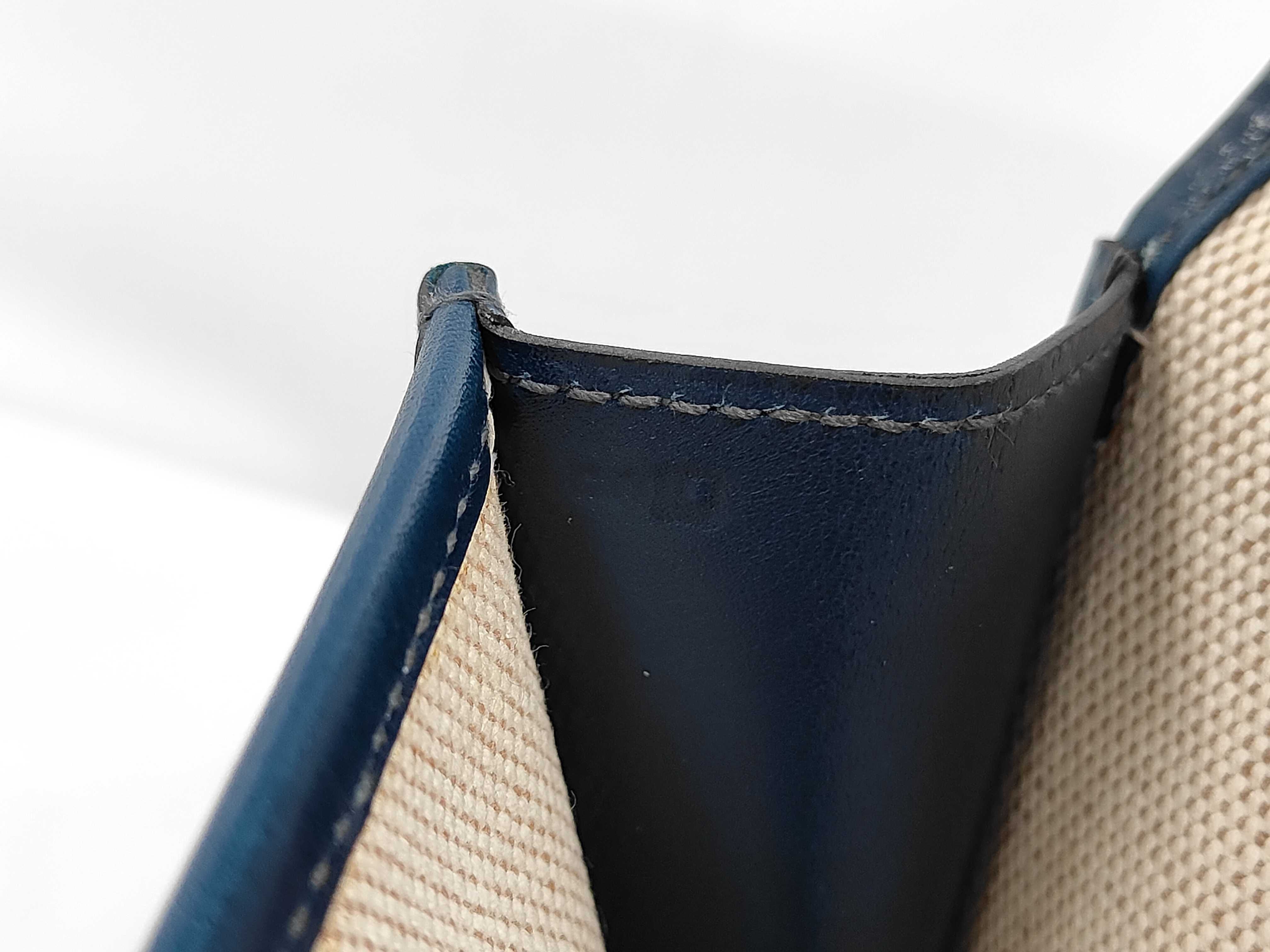 Jige PM Box Calf Clutch Bag Blue H Clutch Bag — view 8