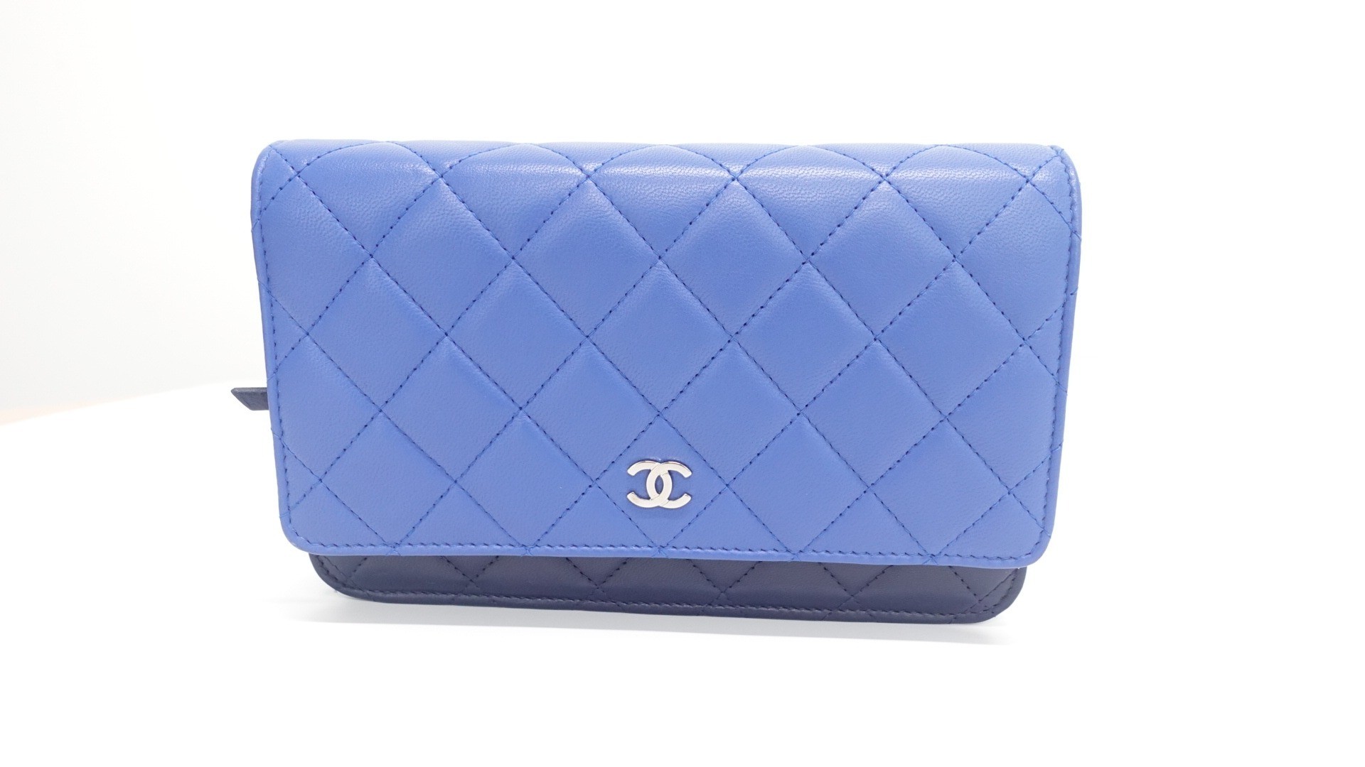Tricolor Blue Quilted WOC — view 2