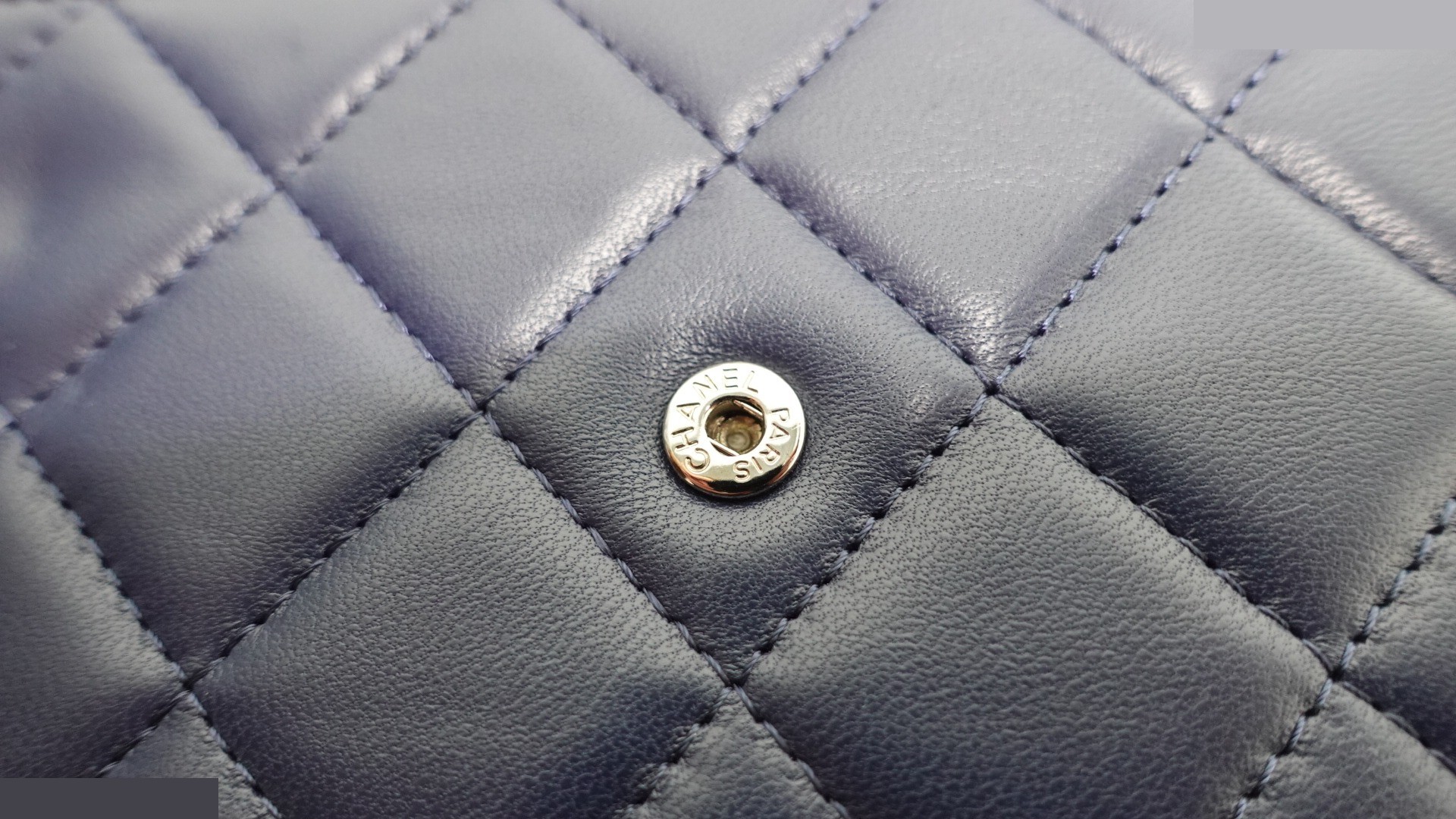 Tricolor Blue Quilted WOC — view 5