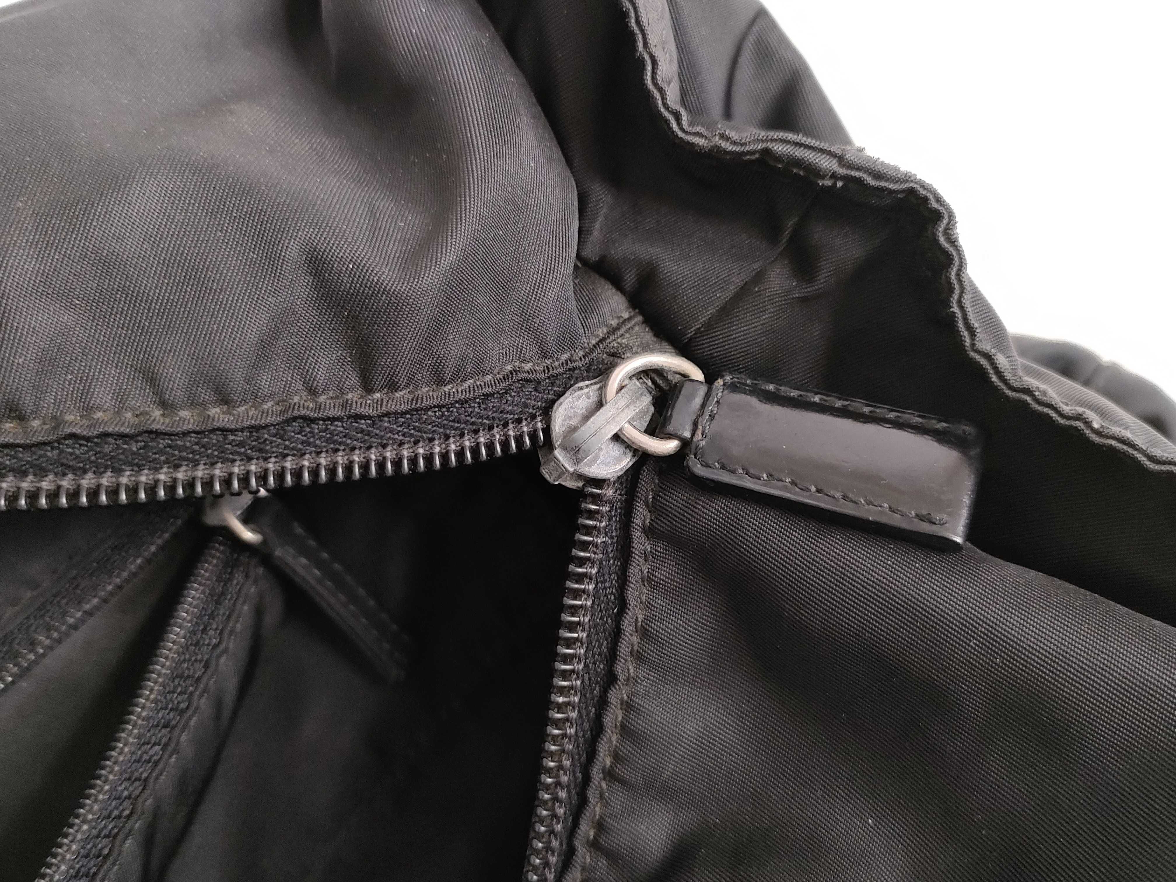 Nylon Shoulder Bag, Chestnut Triangle Logo, Prada Shoulder Bag — view 13