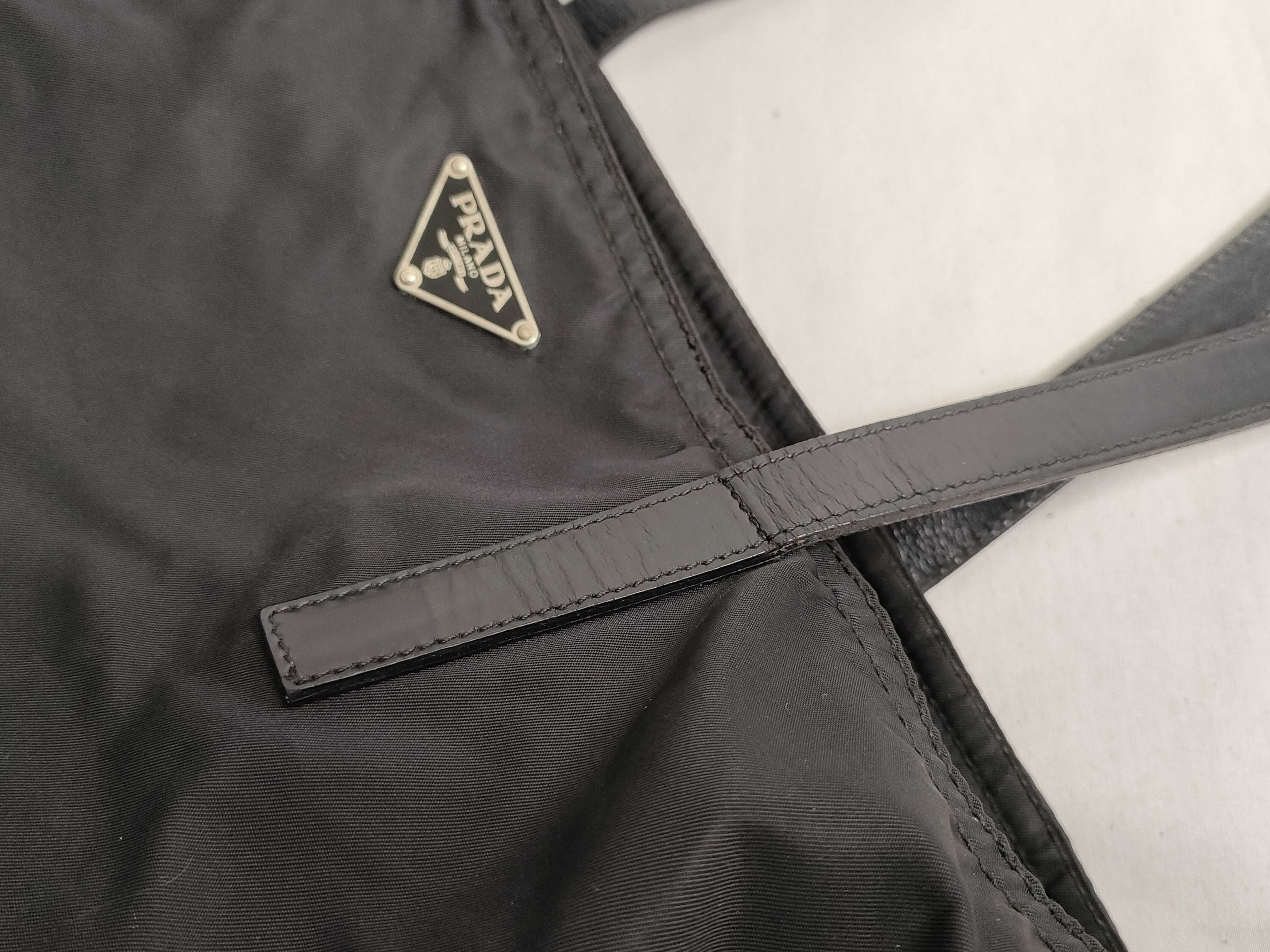 Nylon Shoulder Bag, Chestnut Triangle Logo, Prada Shoulder Bag — view 5