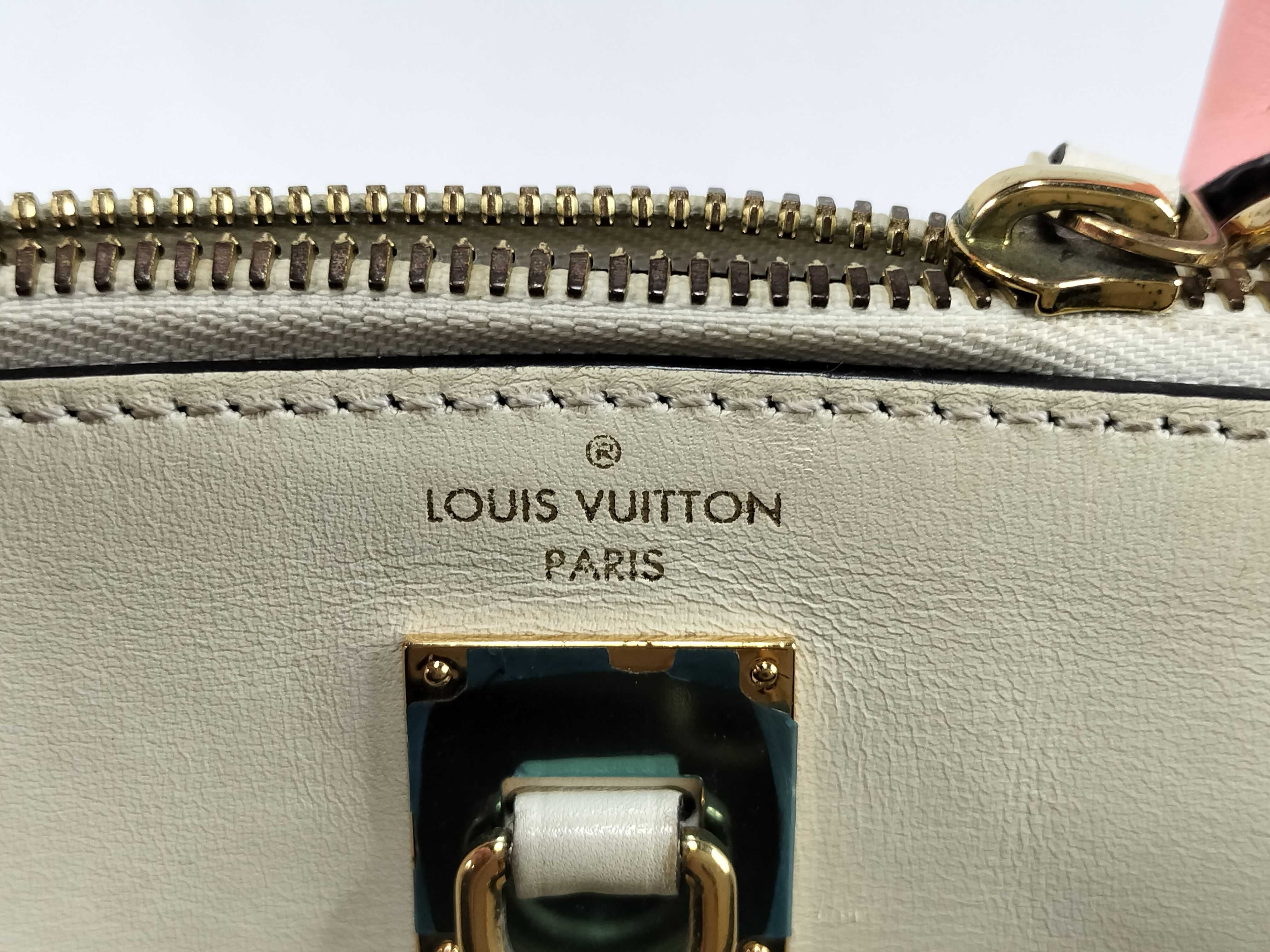 Taurillon City Steamer Pink/Green Handbag — view 11