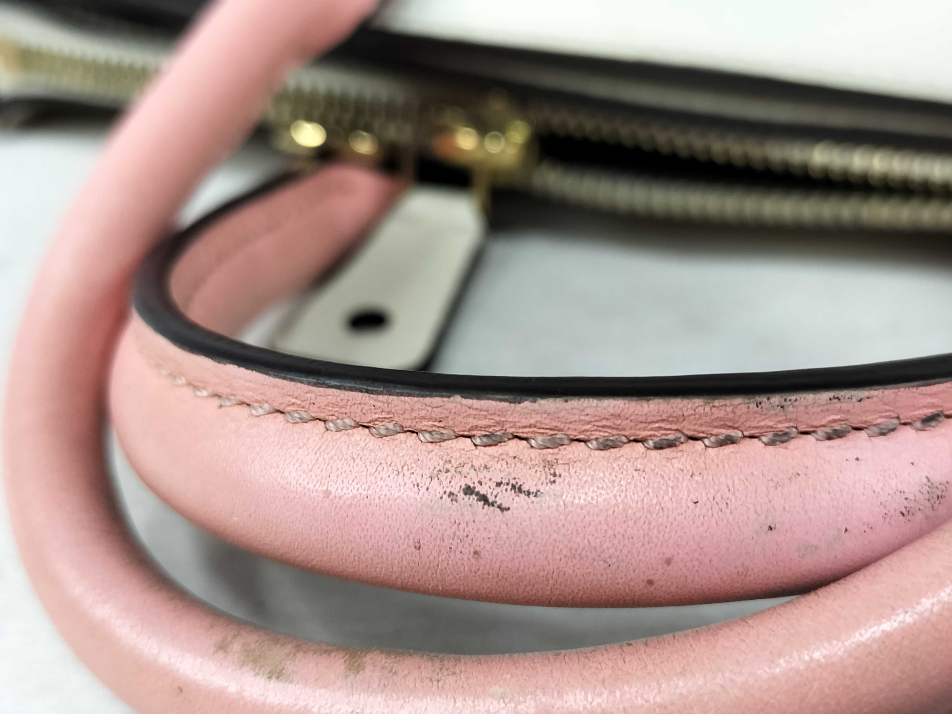 Taurillon City Steamer Pink/Green Handbag — view 4