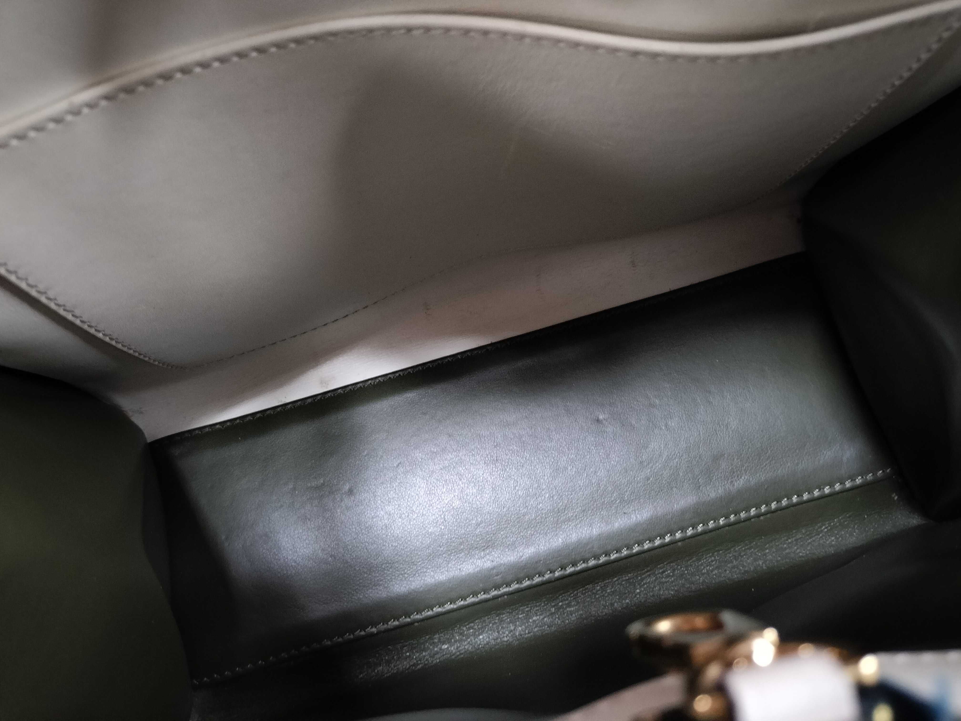 Taurillon City Steamer Pink/Green Handbag — view 9
