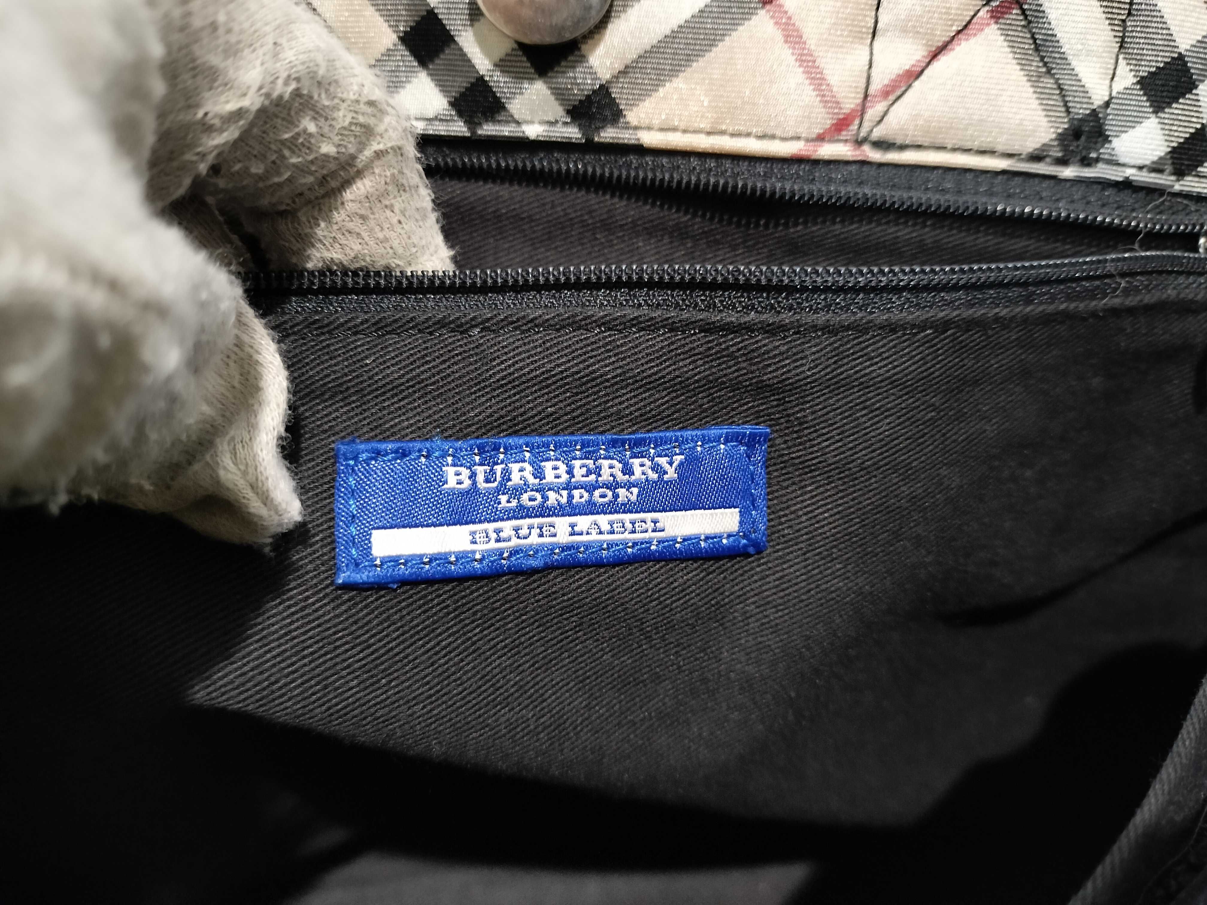 Blue Label Nova Check Handbag, Black — view 11
