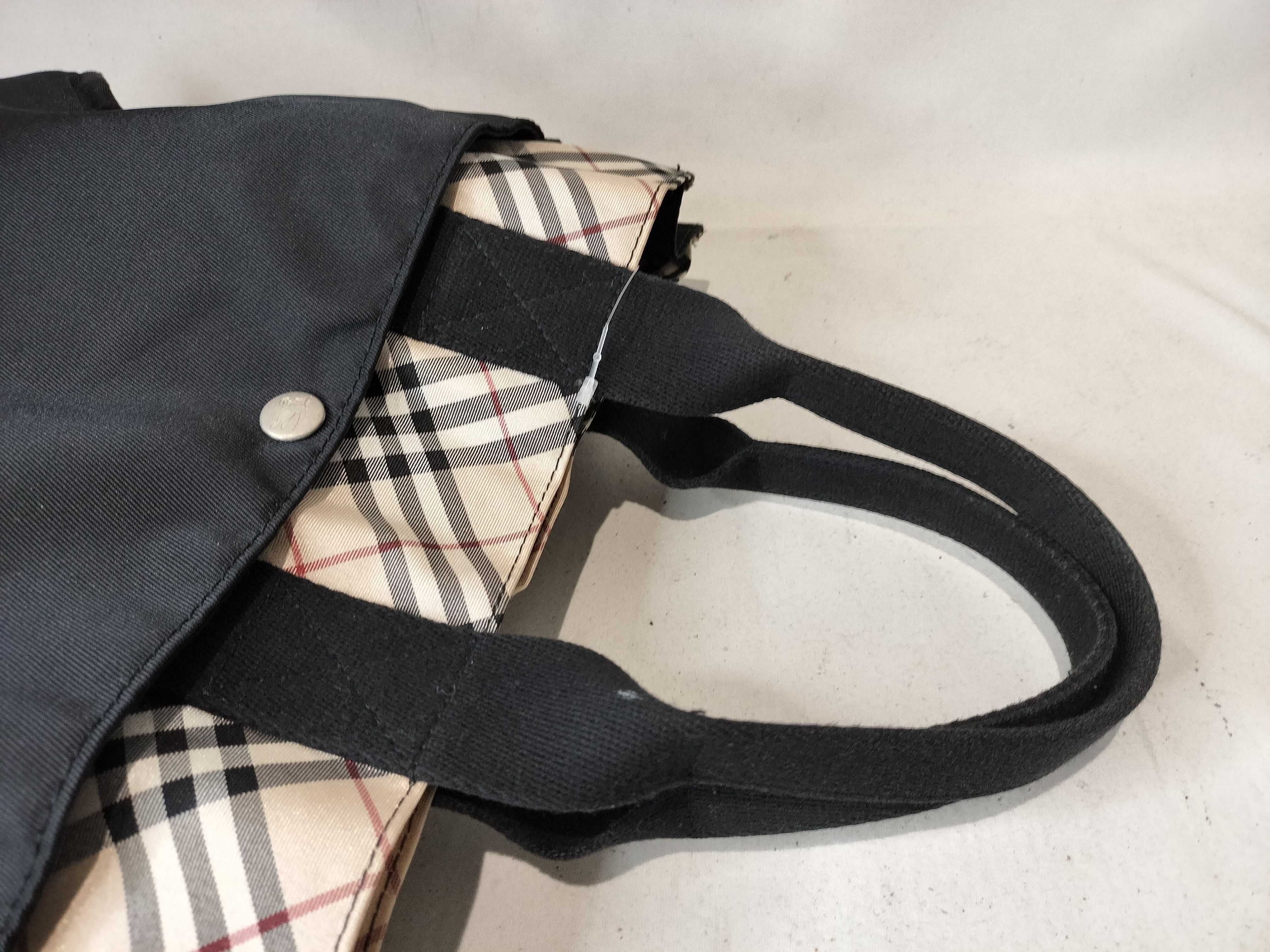 Blue Label Nova Check Handbag, Black — view 4