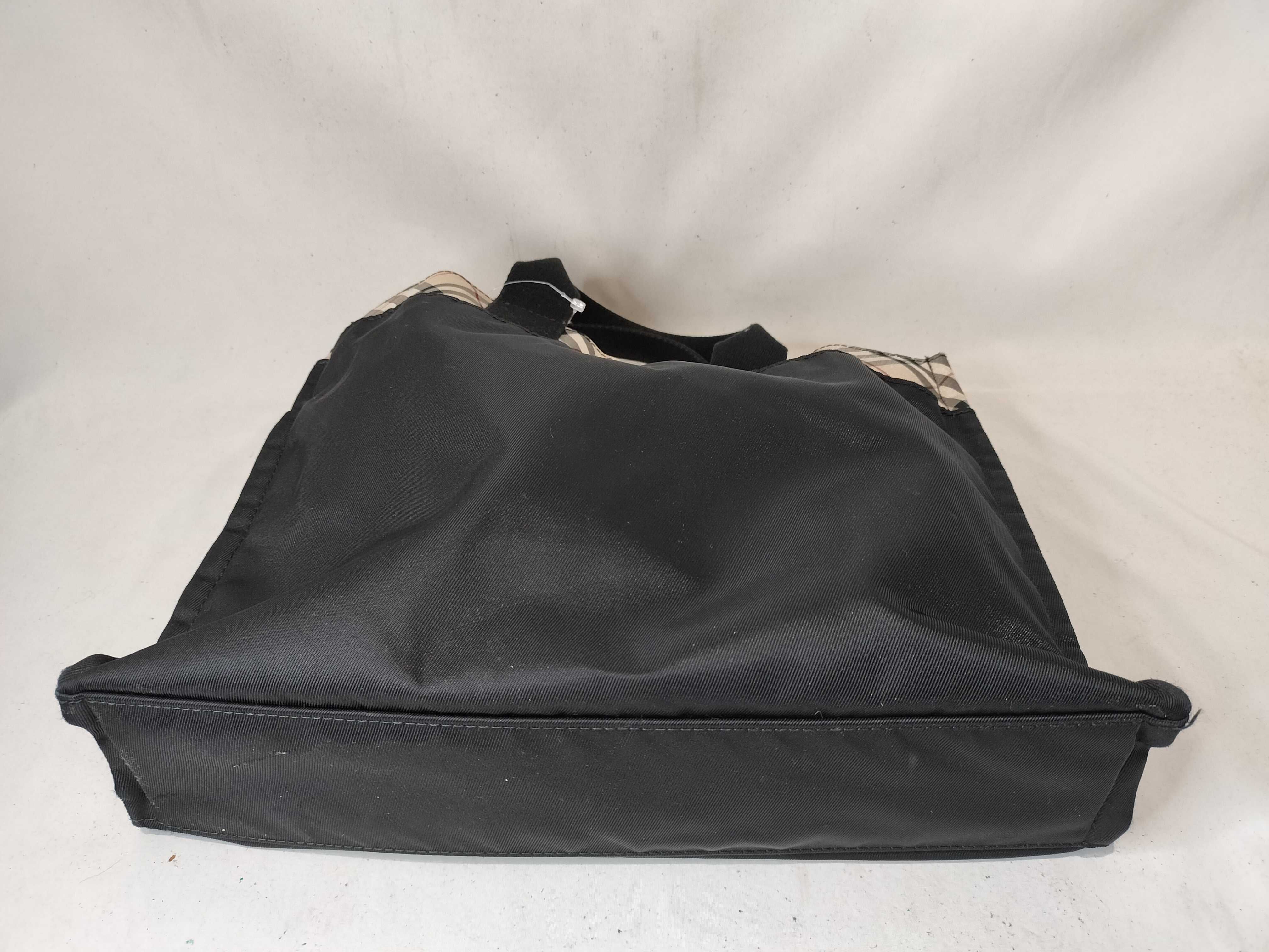 Blue Label Nova Check Handbag, Black — view 8