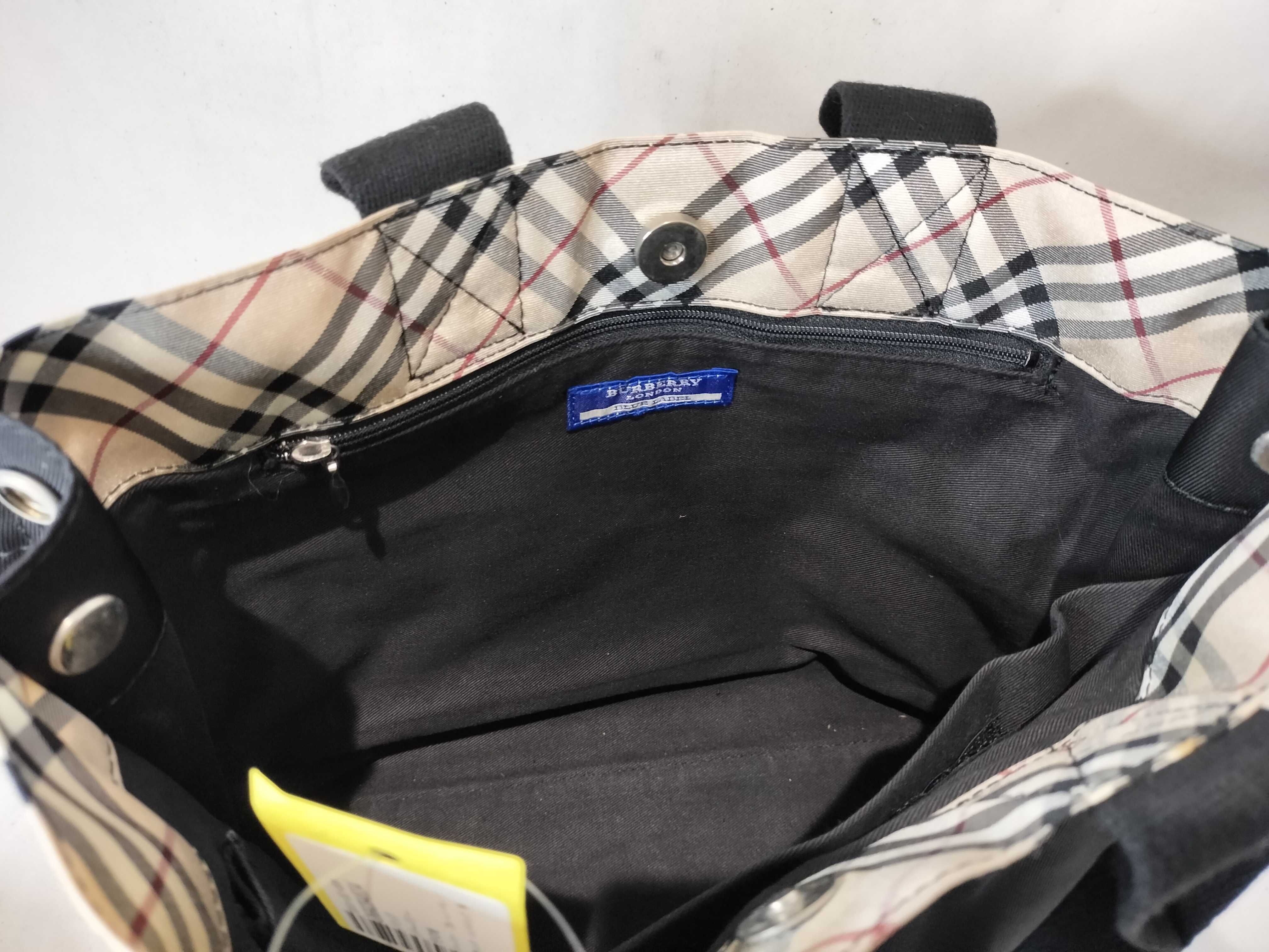 Blue Label Nova Check Handbag, Black — view 9