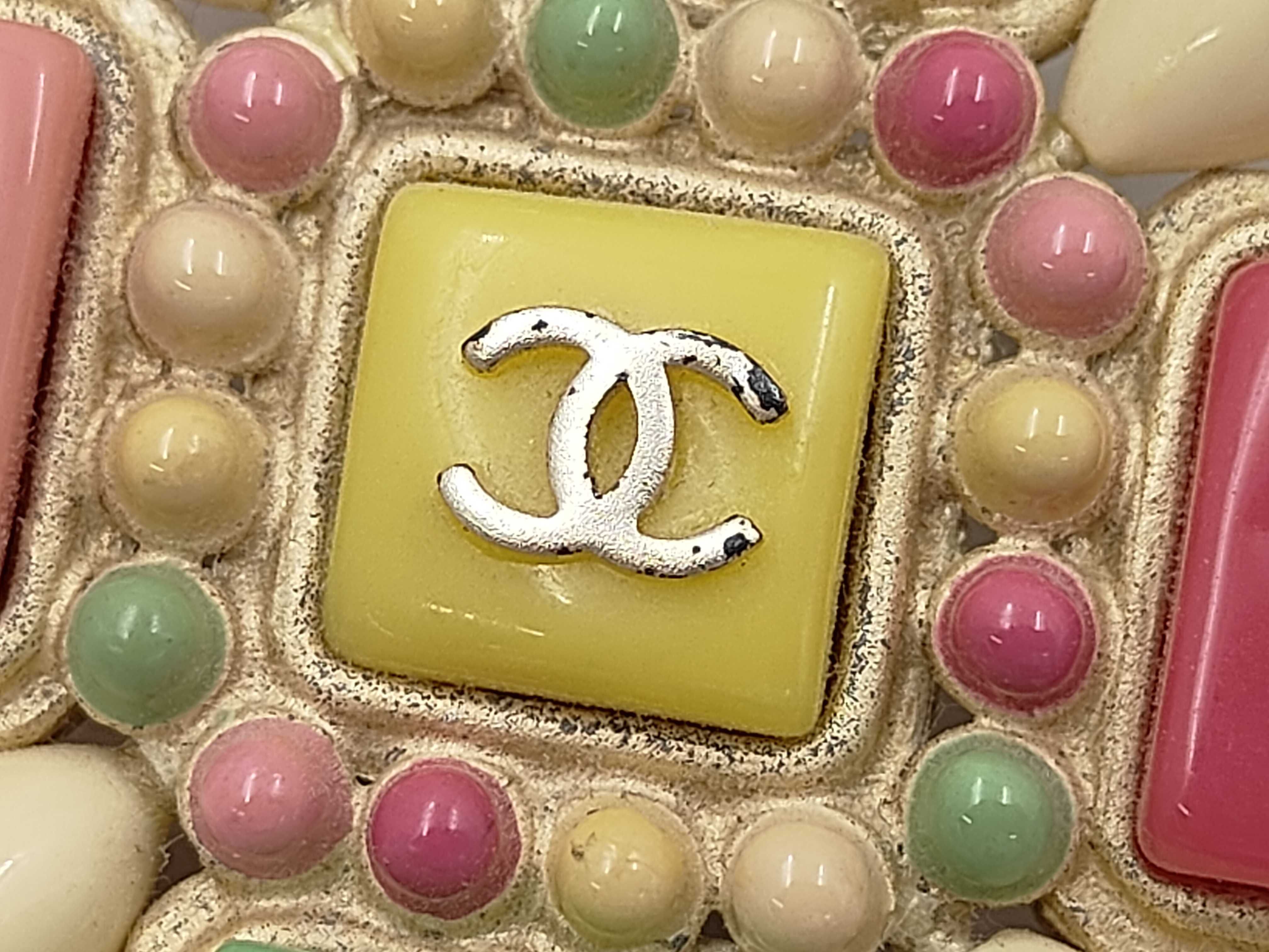 Coco Mark Multicolor Cross Brooch — view 6