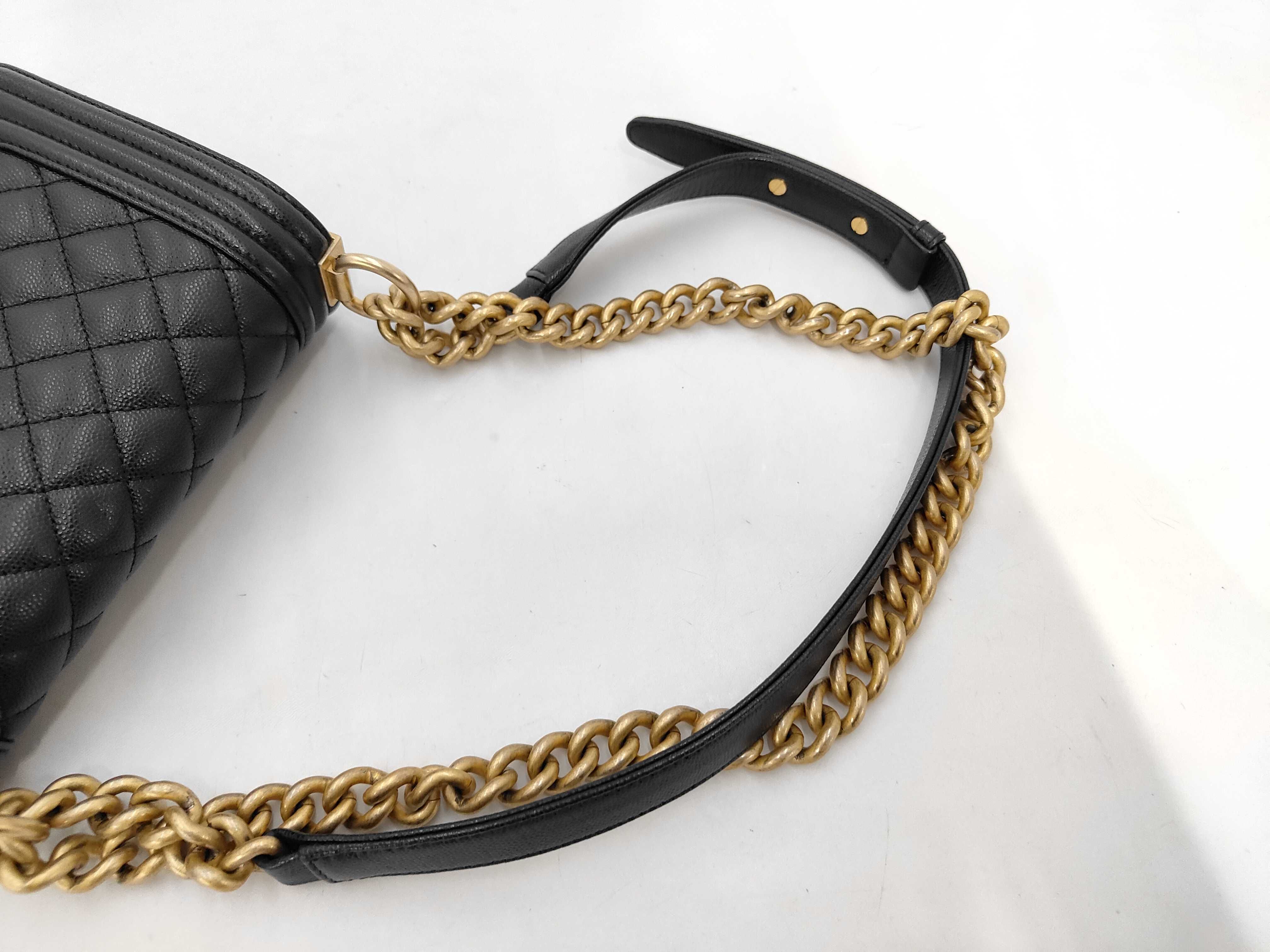 Boy Chanel Caviar Matelassé Shoulder Bag — view 5