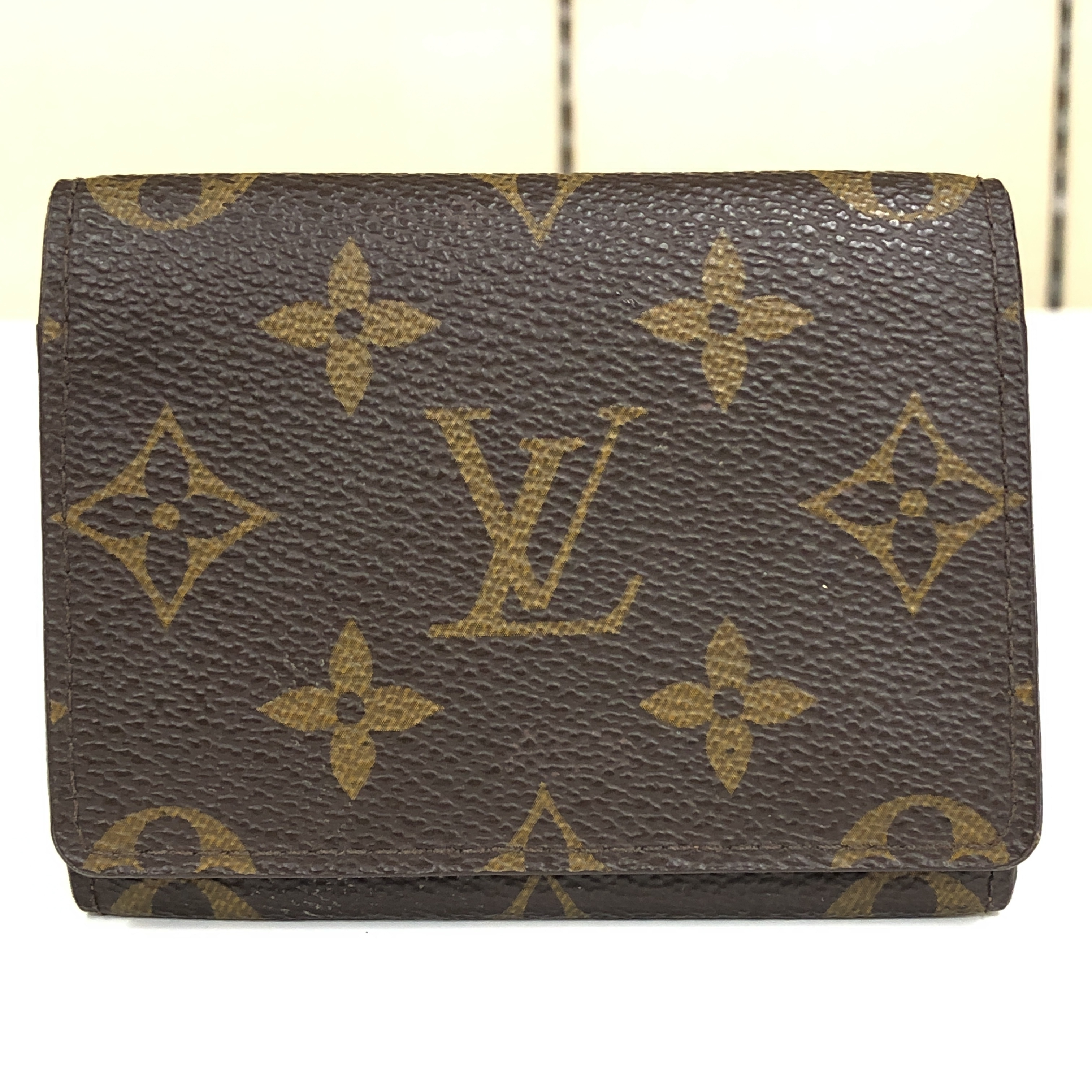 No stickiness Louis Vuitton Monogram Enveloppe Carte de Visite M62920 Card Case CA4028 Business Card Holder Pass Case Made in Spain Card Case