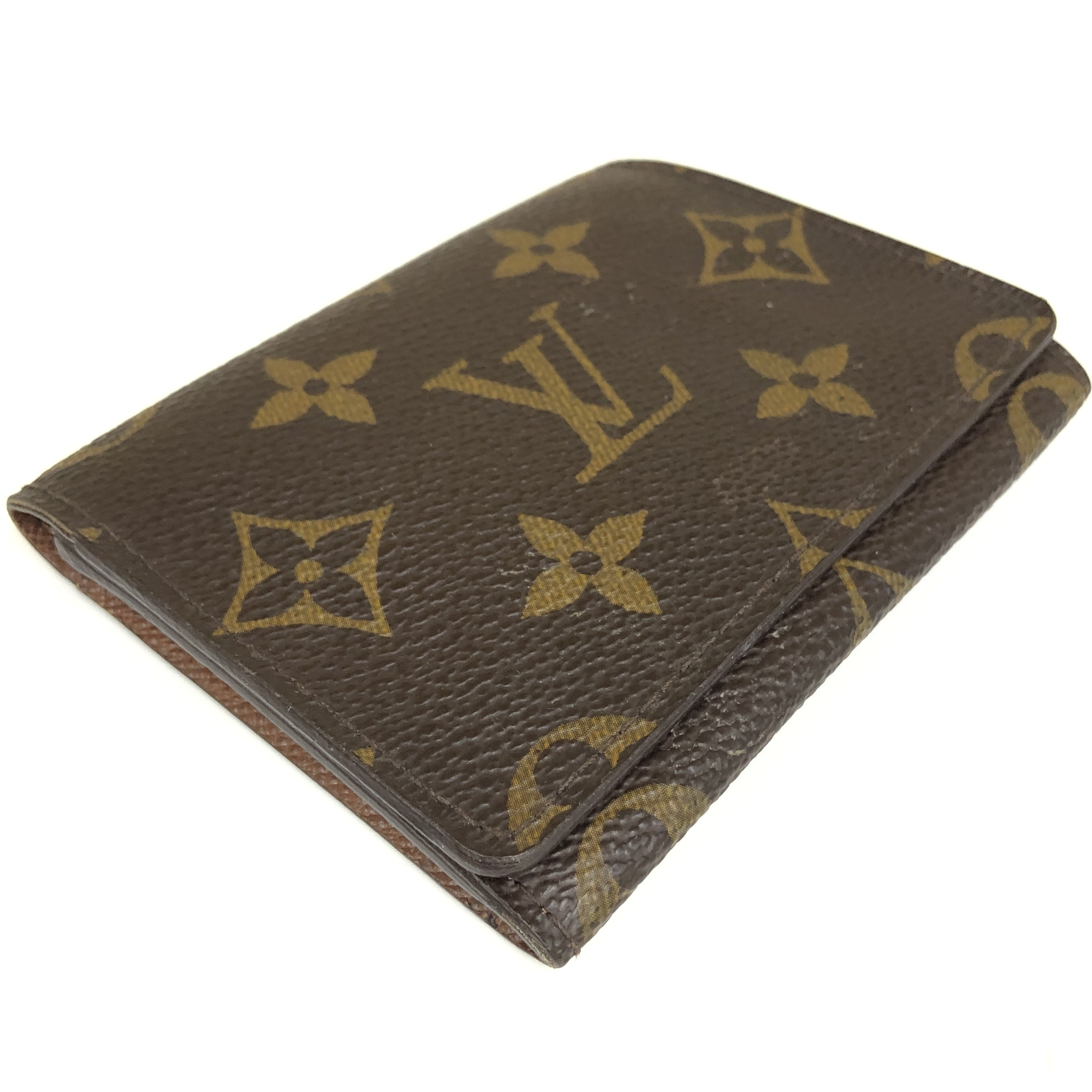 No stickiness Louis Vuitton Monogram Enveloppe Carte de Visite M62920 Card Case CA4028 Business Card Holder Pass Case Made in Spain Card Case — view 4