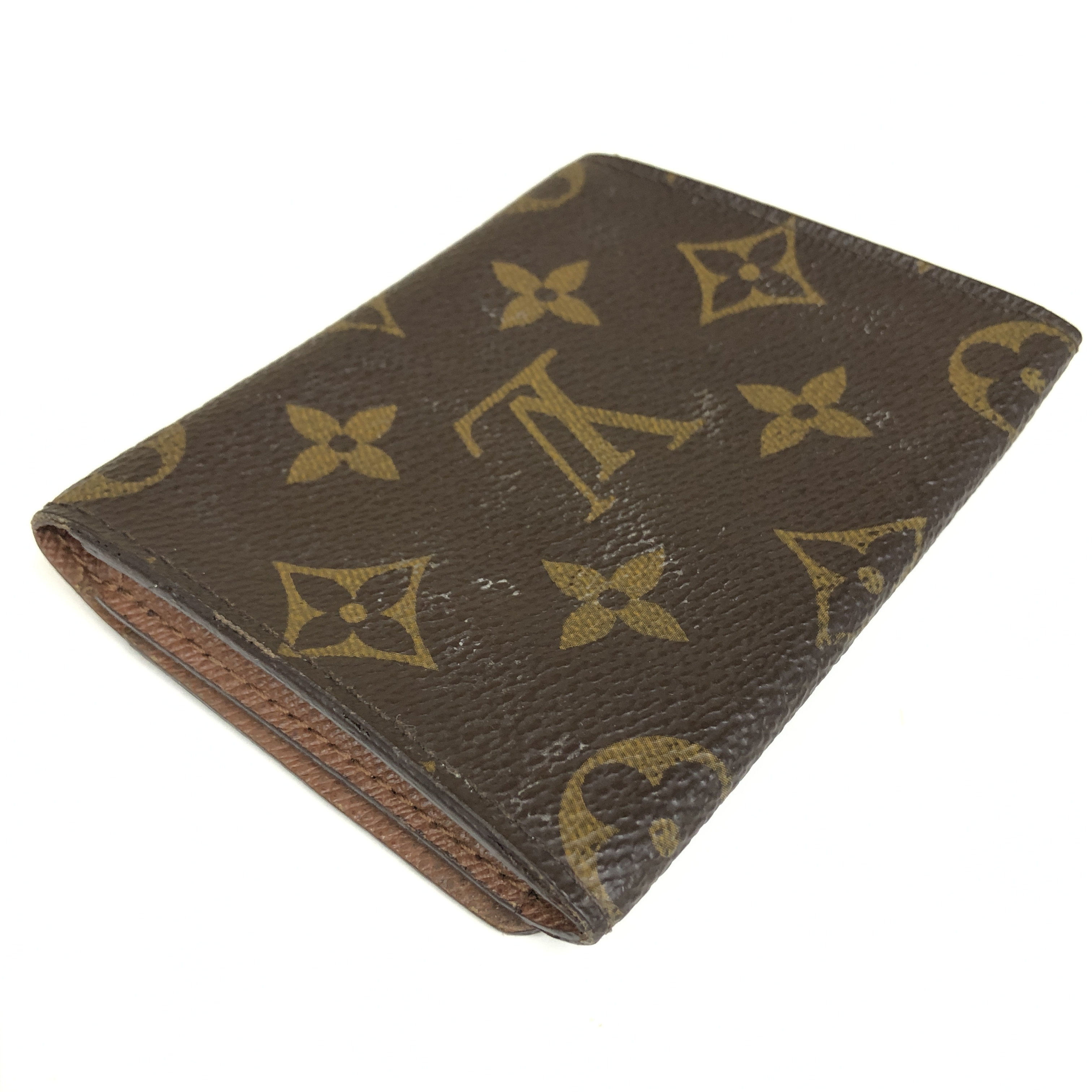 No stickiness Louis Vuitton Monogram Enveloppe Carte de Visite M62920 Card Case CA4028 Business Card Holder Pass Case Made in Spain Card Case — view 6