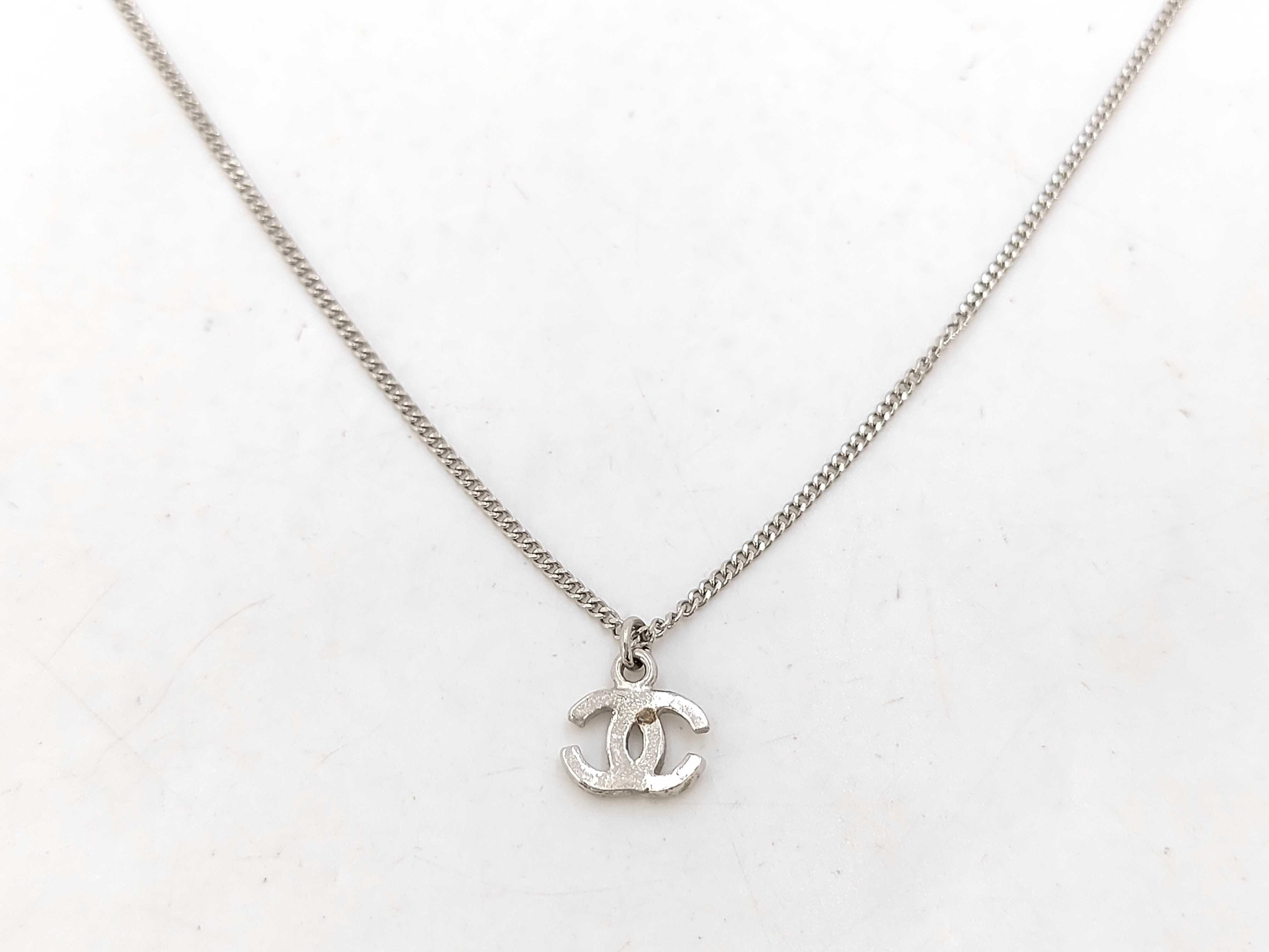 Coco Mark Rhinestone Necklace 04P — view 2