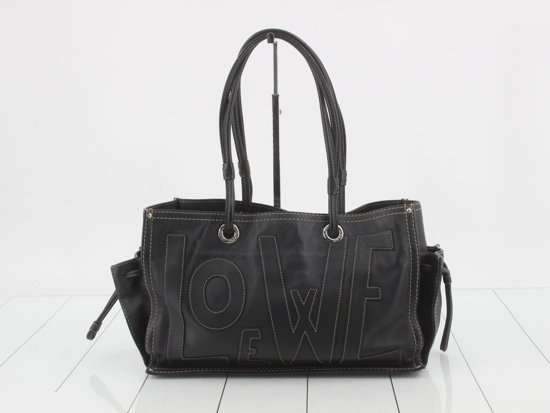 Leather shopper tote — view 2