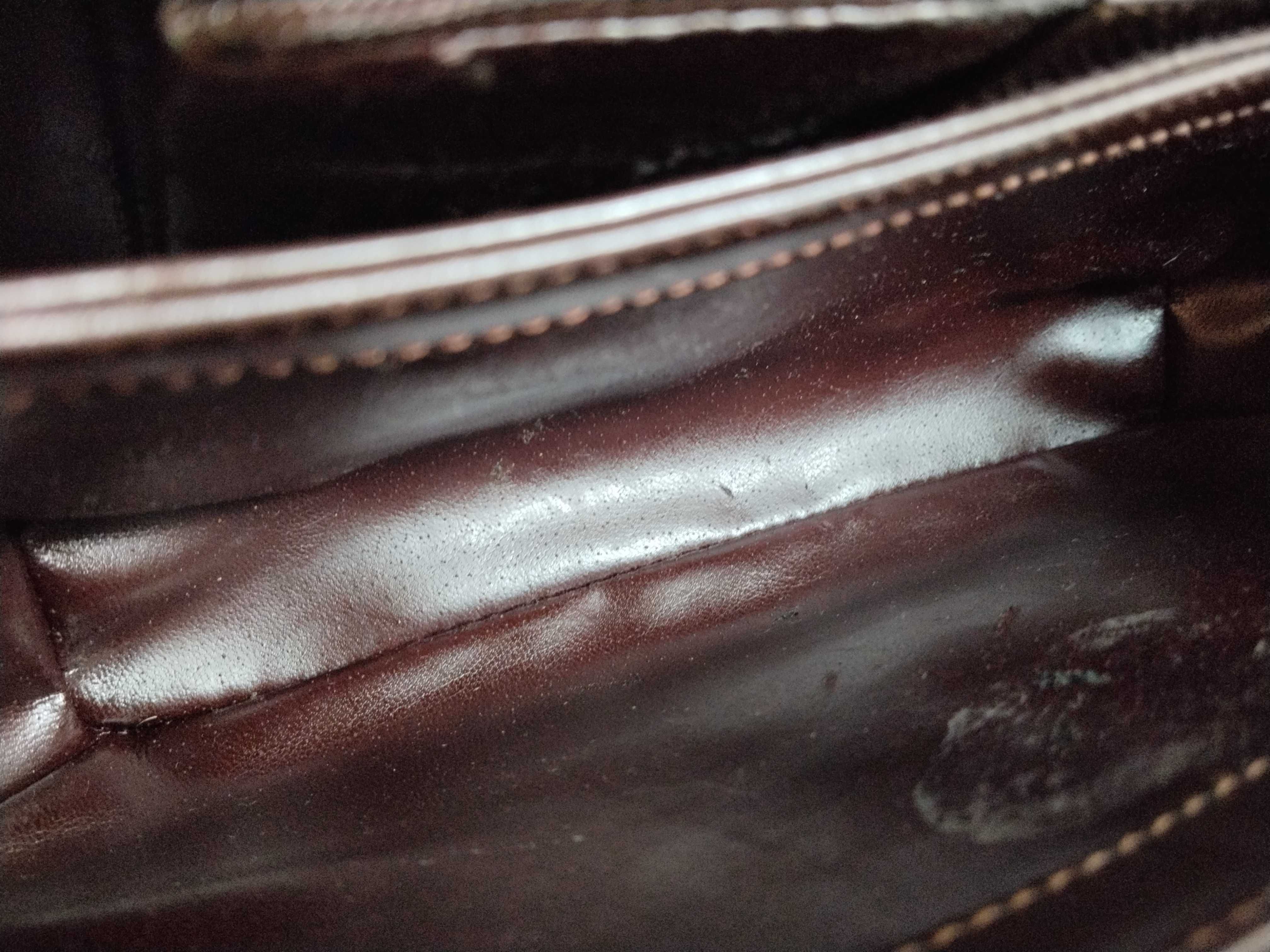 Vintage Tom Ford Era Leather Dark Brown Shoulder Bag Handbag — view 9