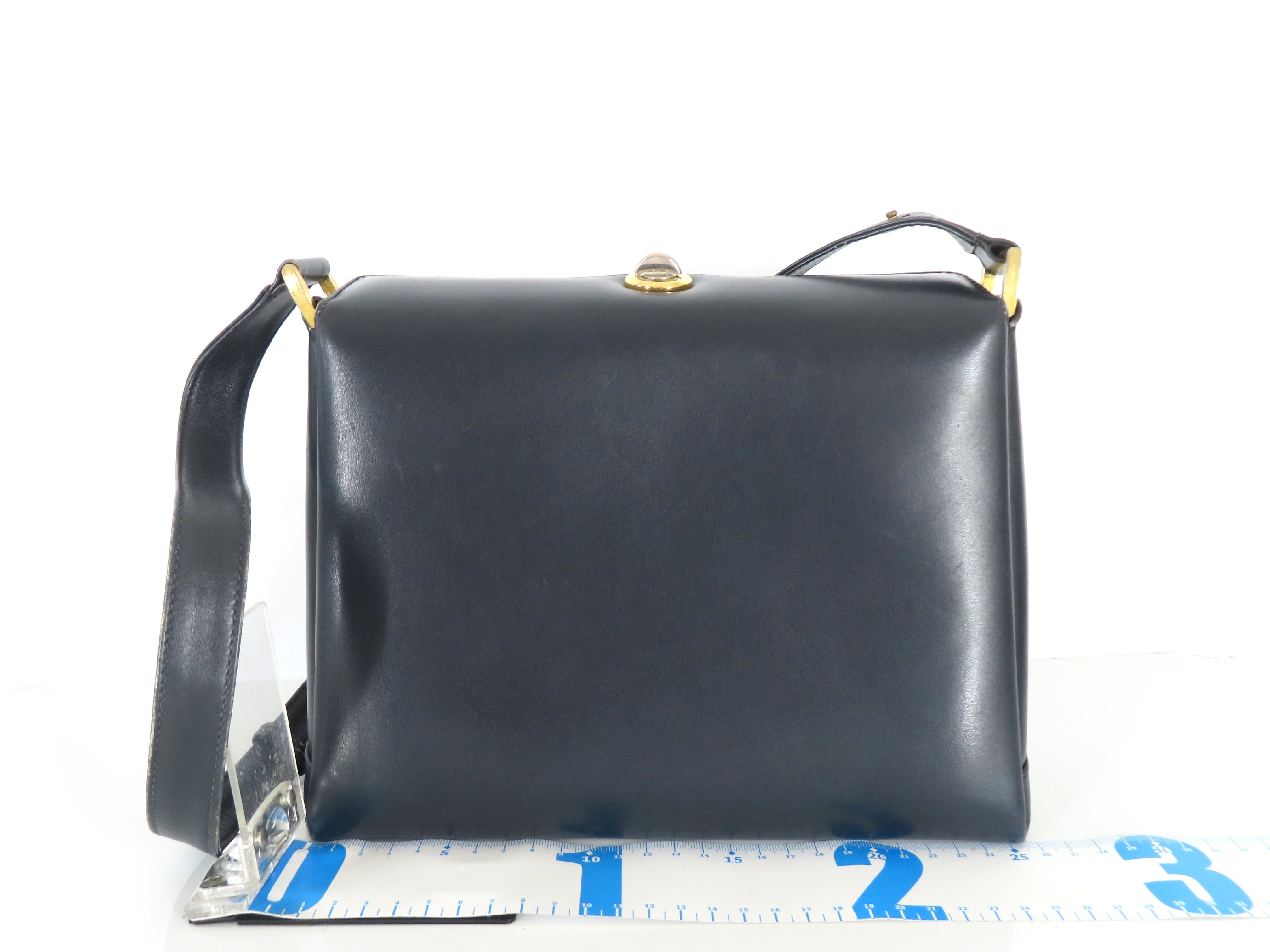 Turnlock Leather Shoulder Bag — view 2