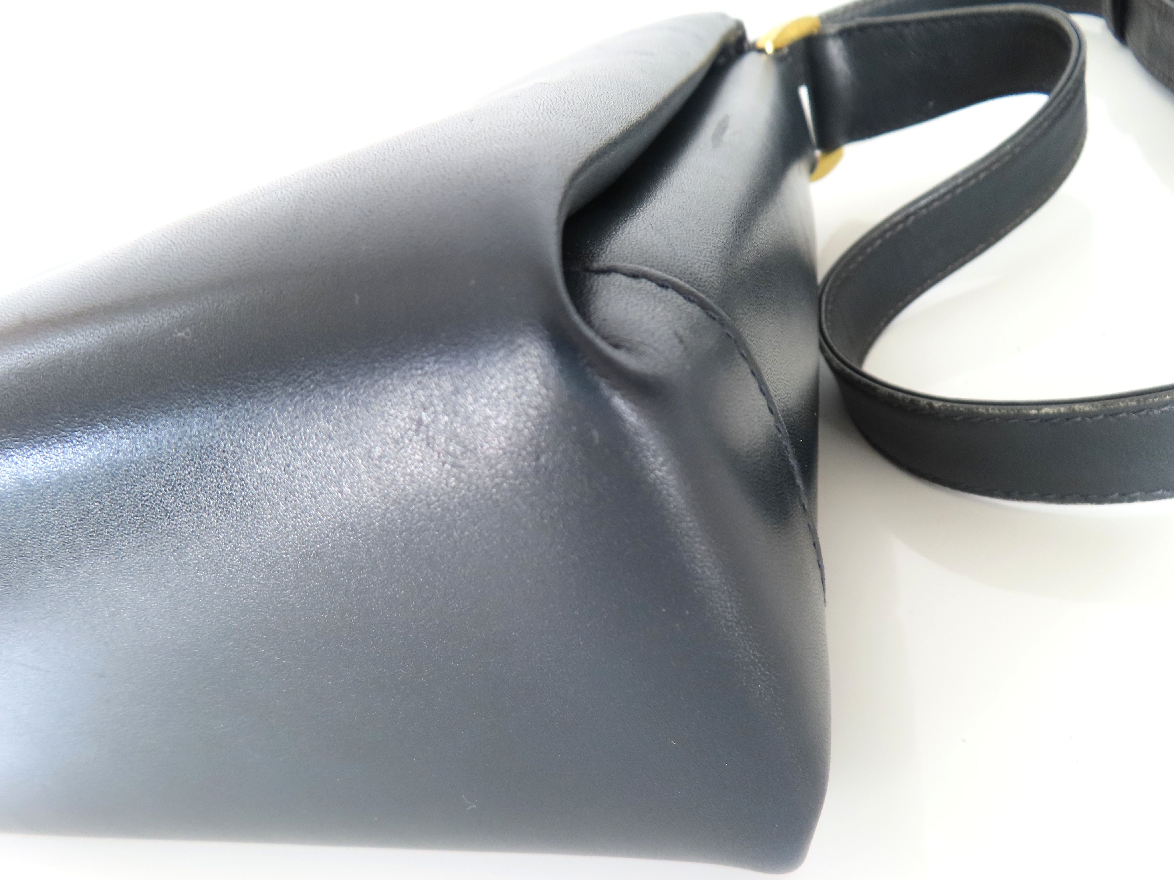 Turnlock Leather Shoulder Bag — view 6