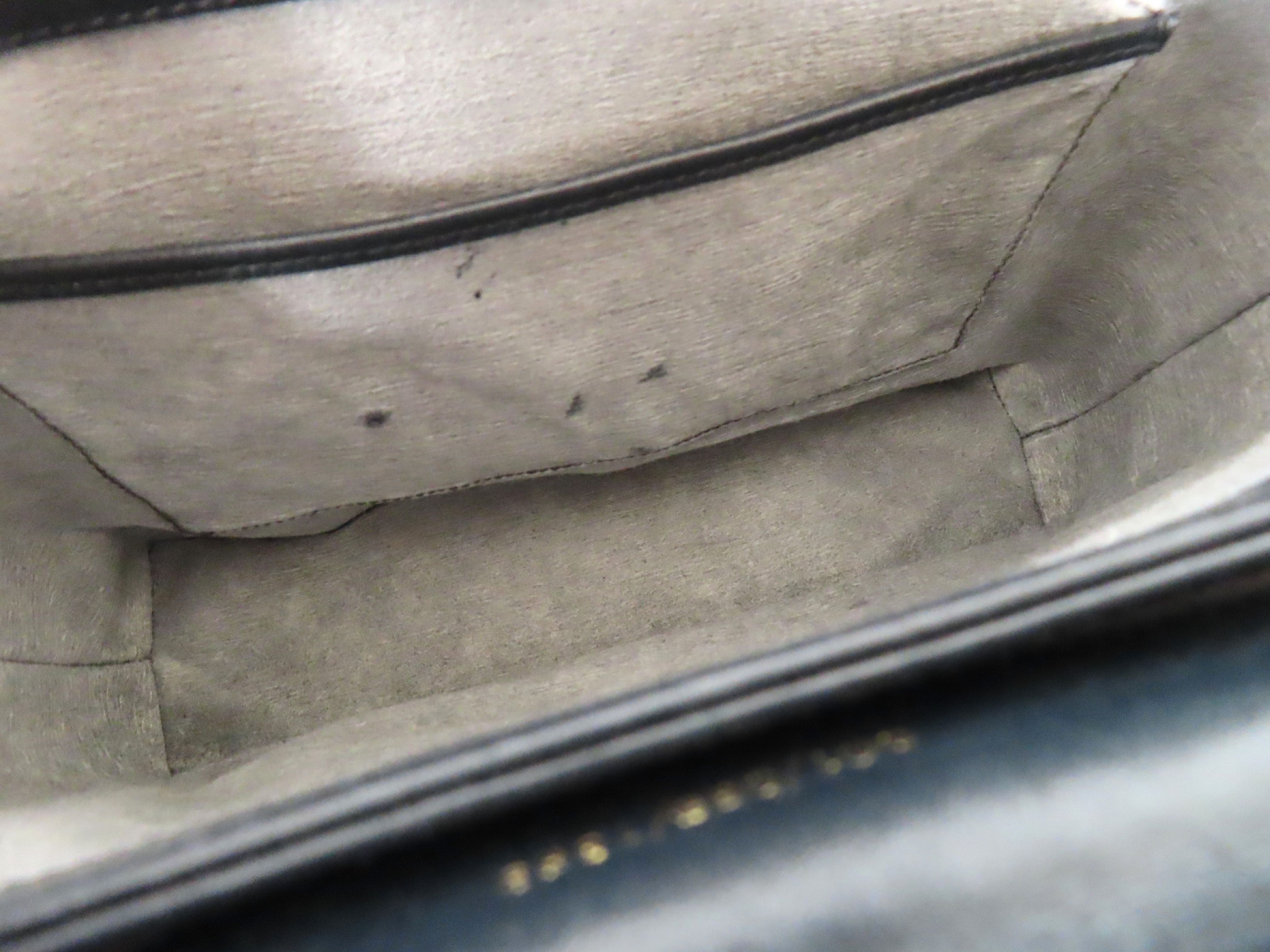 Turnlock Leather Shoulder Bag — view 10