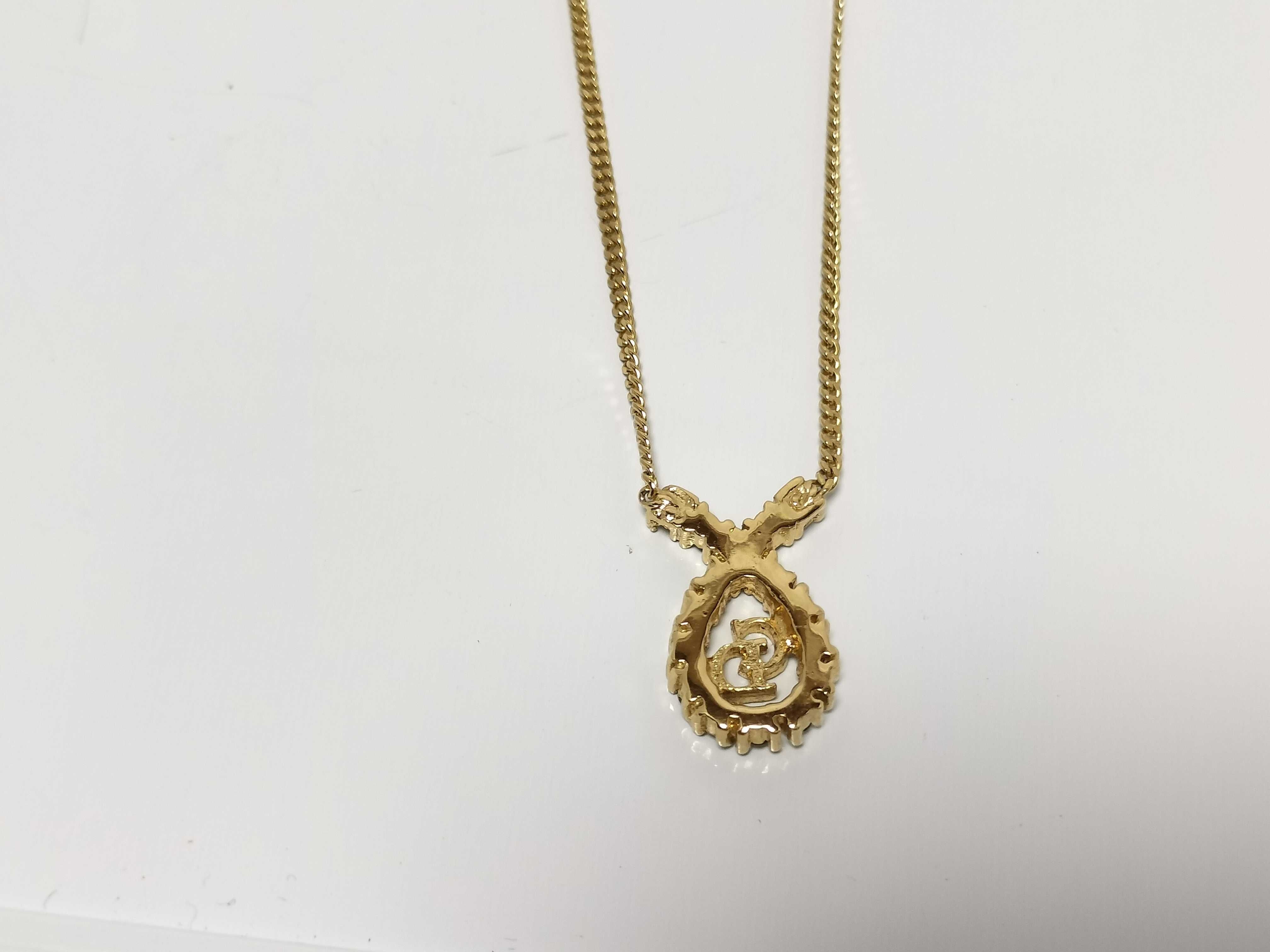 Christian necklace, drop motif, gold necklace — view 4