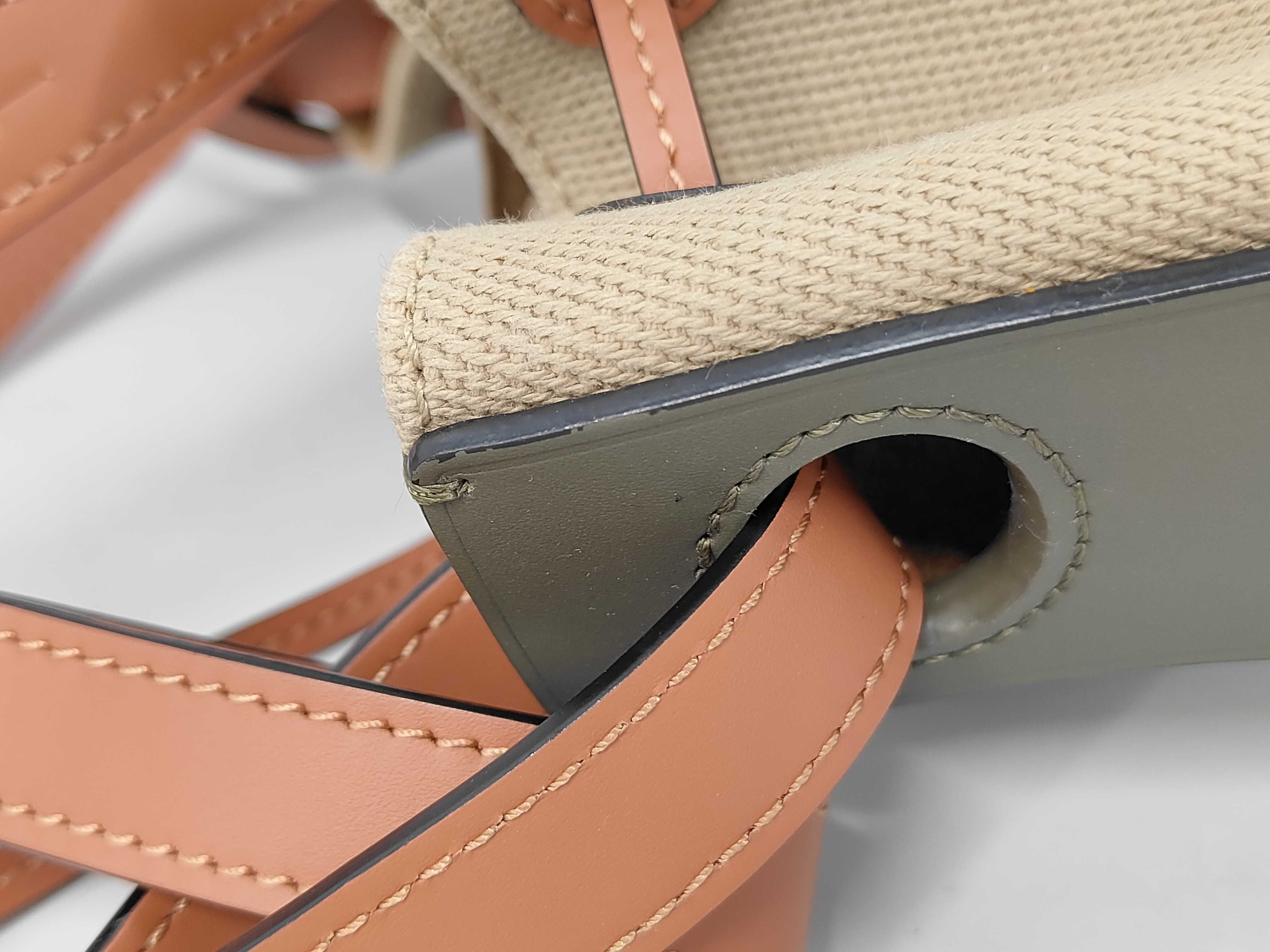 Canvas x Leather Balloon Bag Shoulder Bag — view 7