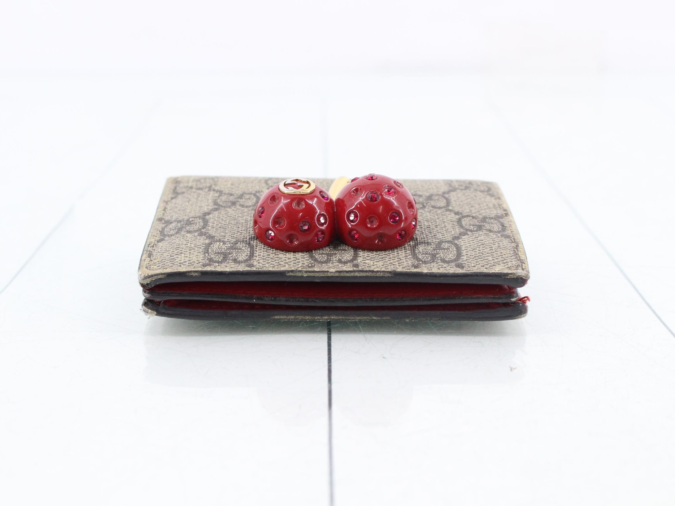 Supreme Bi-fold Wallet, Cherry, 476050, 1147 — view 3