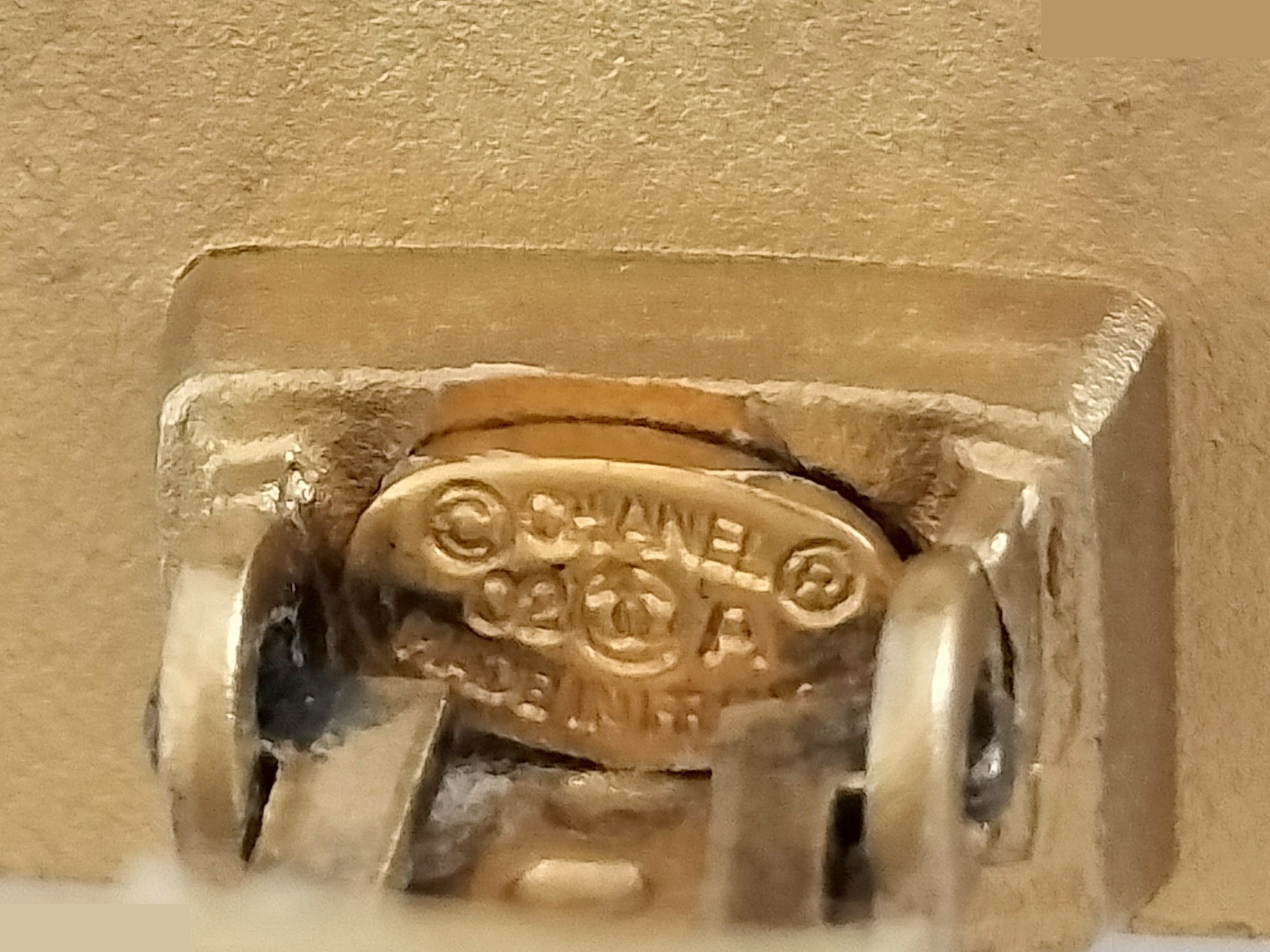 Coco Turnlock Gold Earrings — view 3