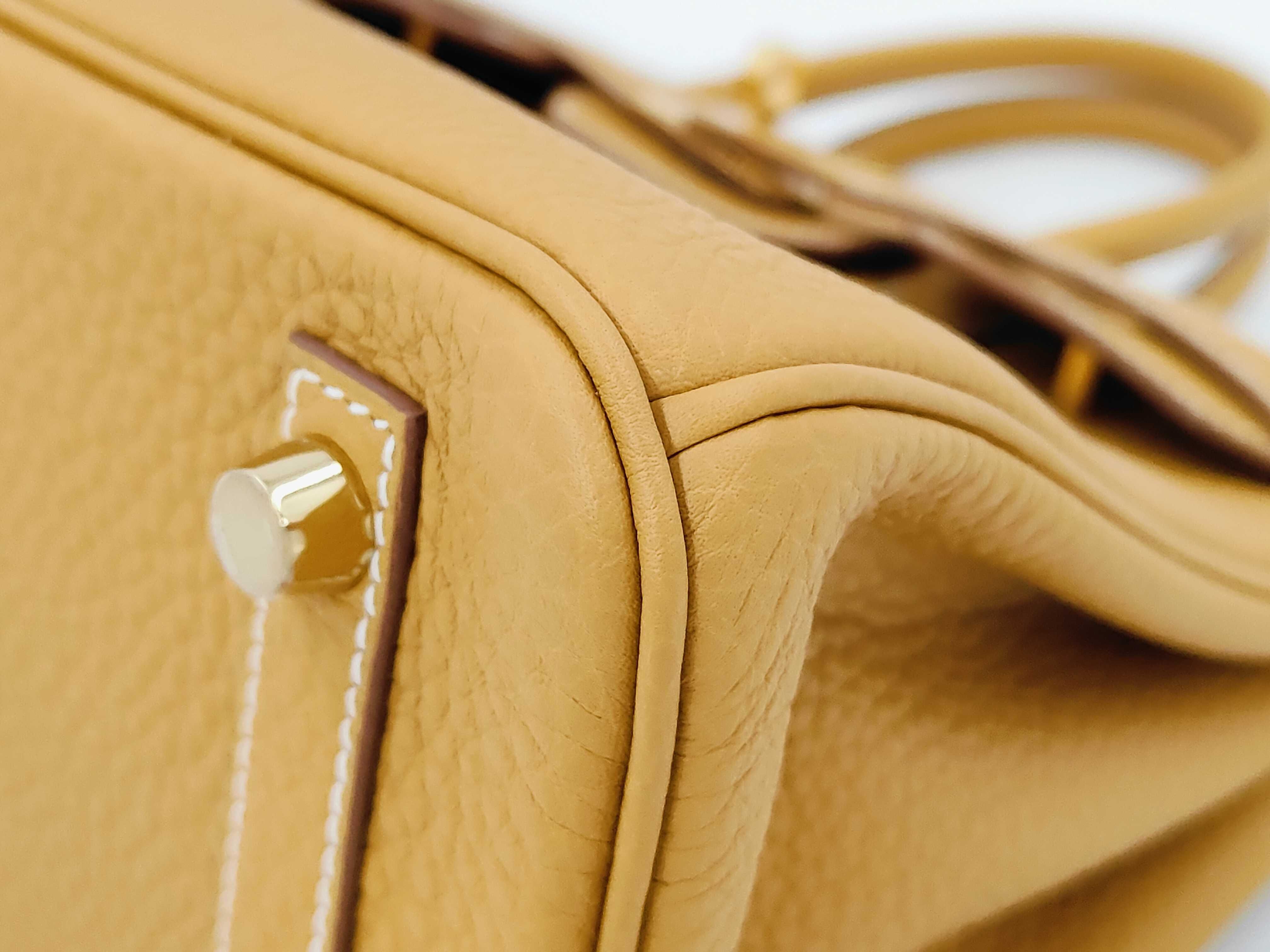 Birkin 25 Natural Sable Togo Leather, Gold Hardware, K Stamp Handbag — view 7