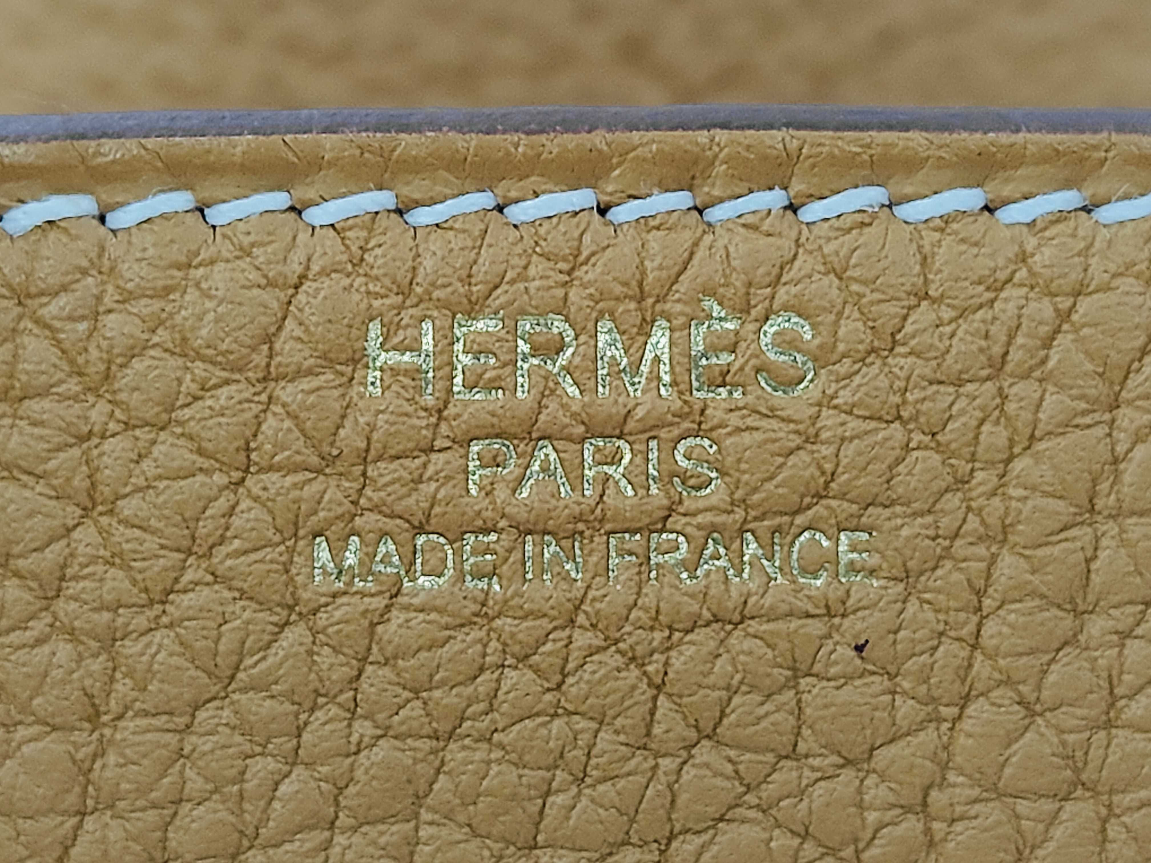 Birkin 25 Natural Sable Togo Leather, Gold Hardware, K Stamp Handbag — view 10