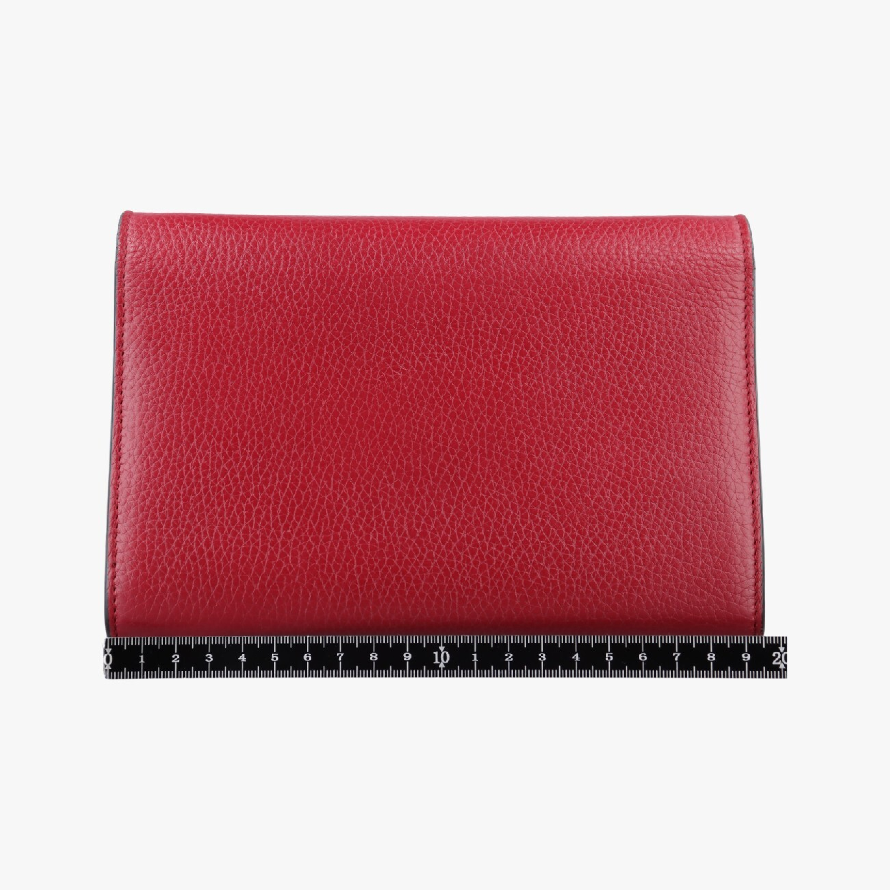 GG Marmont Red Leather Shoulder Bag 401232 — view 2