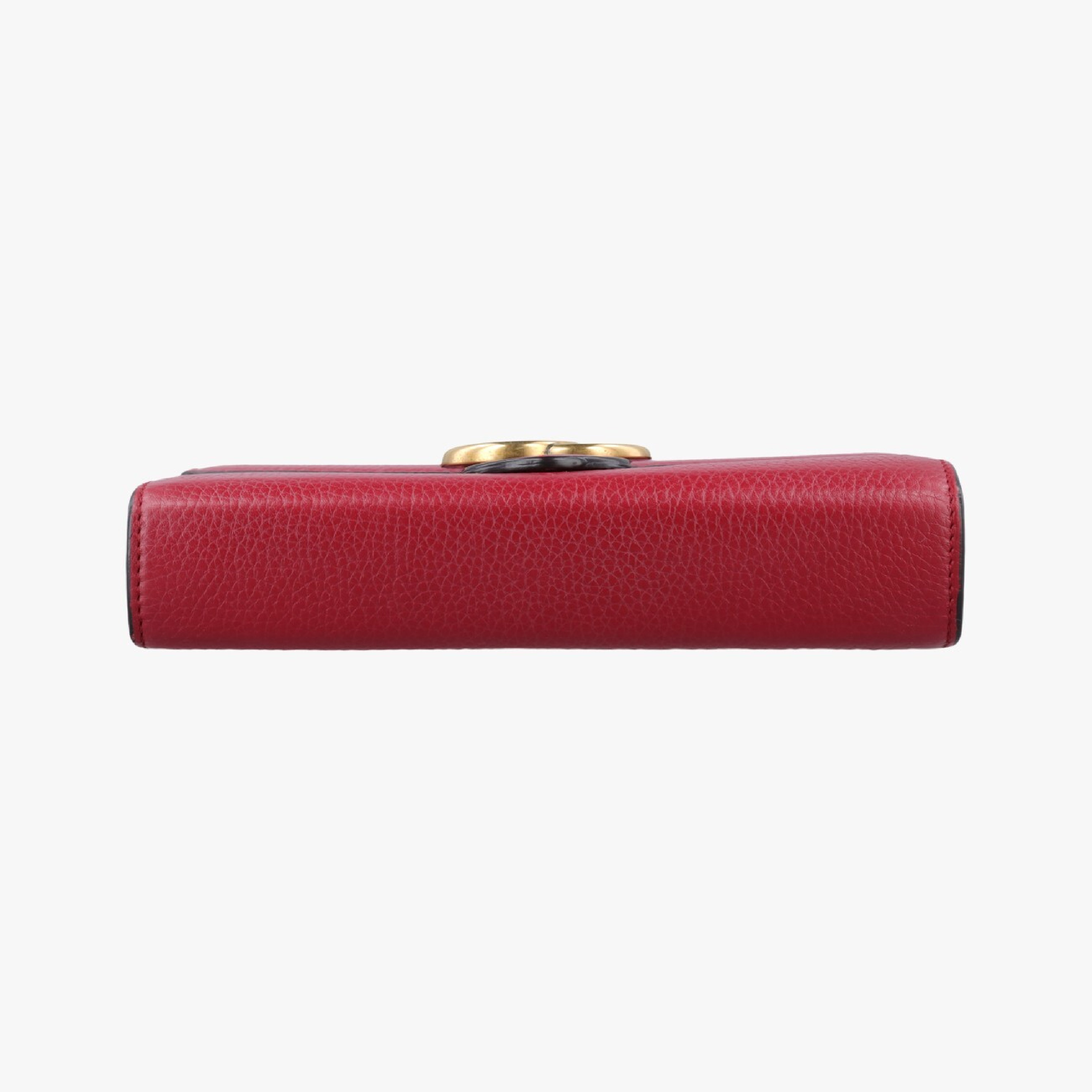 GG Marmont Red Leather Shoulder Bag 401232 — view 3