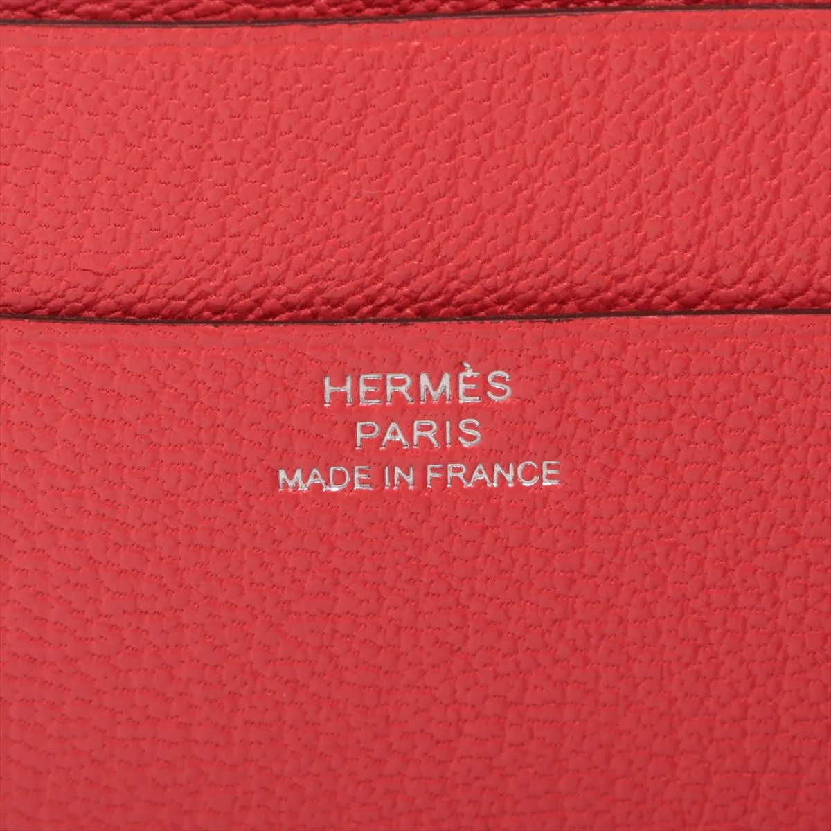 Hermès Bearn Combination Chevre Mysore Compact Wallet, Rouge Pivoine, Silver Hardware, K: 2025 — view 7